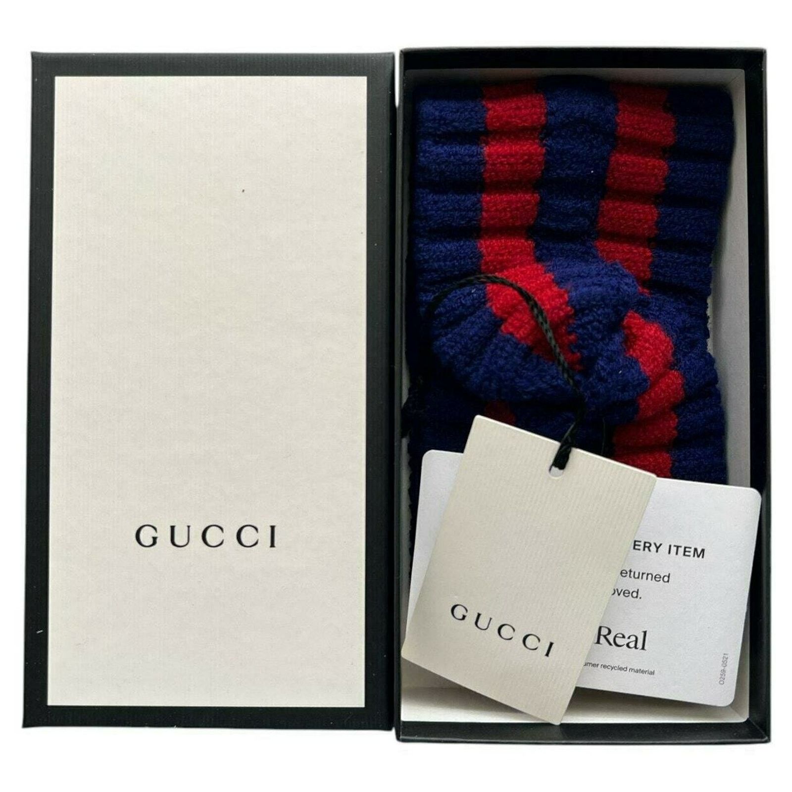Gucci Gucci Blue and Red Wool Headband, M57 Size ONE SIZE - 7 Thumbnail