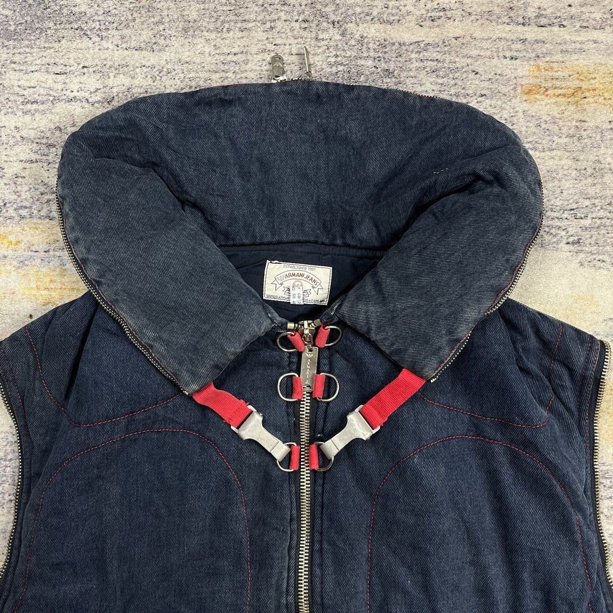 Armani × Vintage Vintage 90s Armani Jeans bondage vest Size US M / EU 48-50 / 2 - 9 Thumbnail