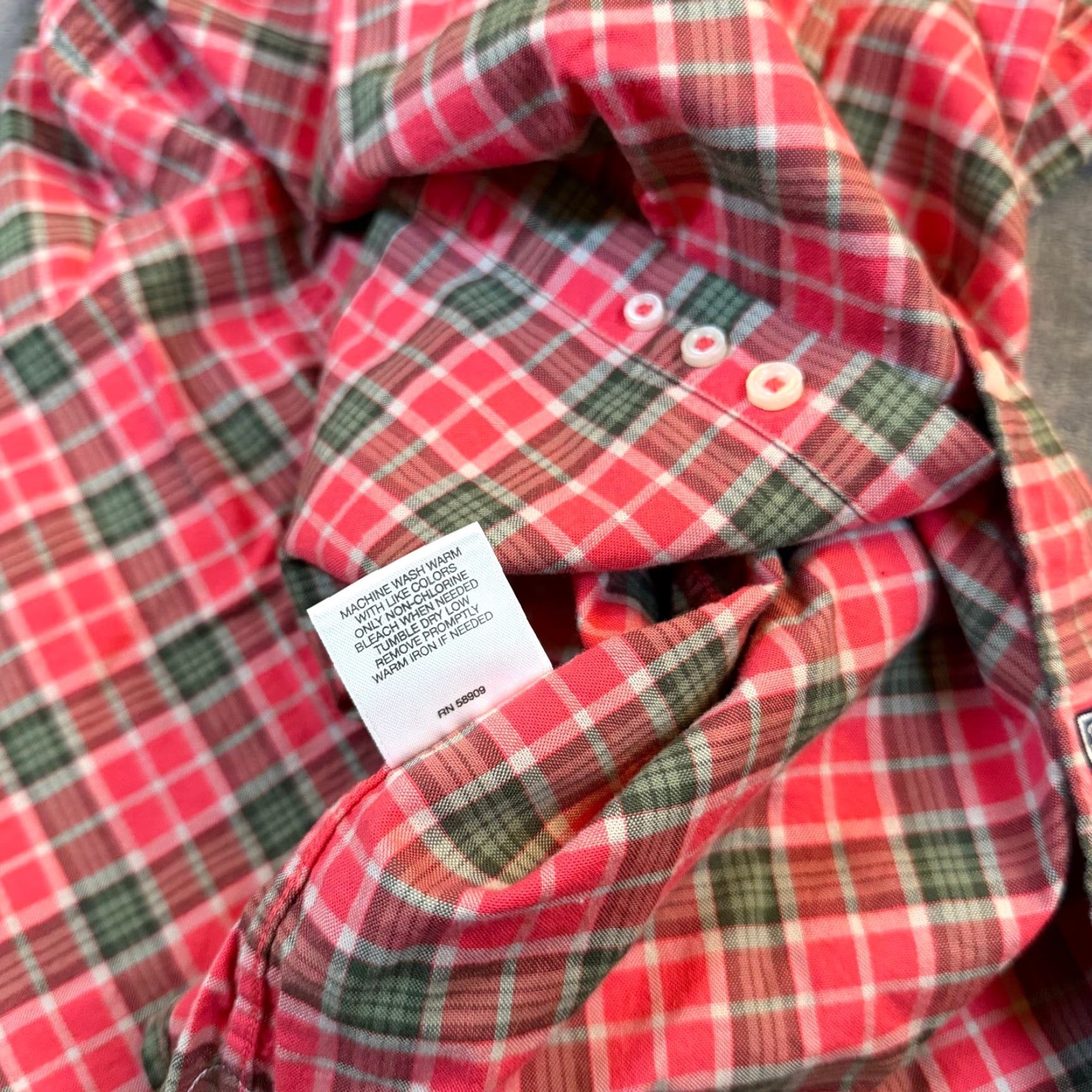 Cremieux Cremieux Shirt Mens XL Slim Fit Stretch Oxford Plaid Button-Down Red Multicolor University Preppy Casual Business Size US XL / EU 56 / 4 - 7 Thumbnail