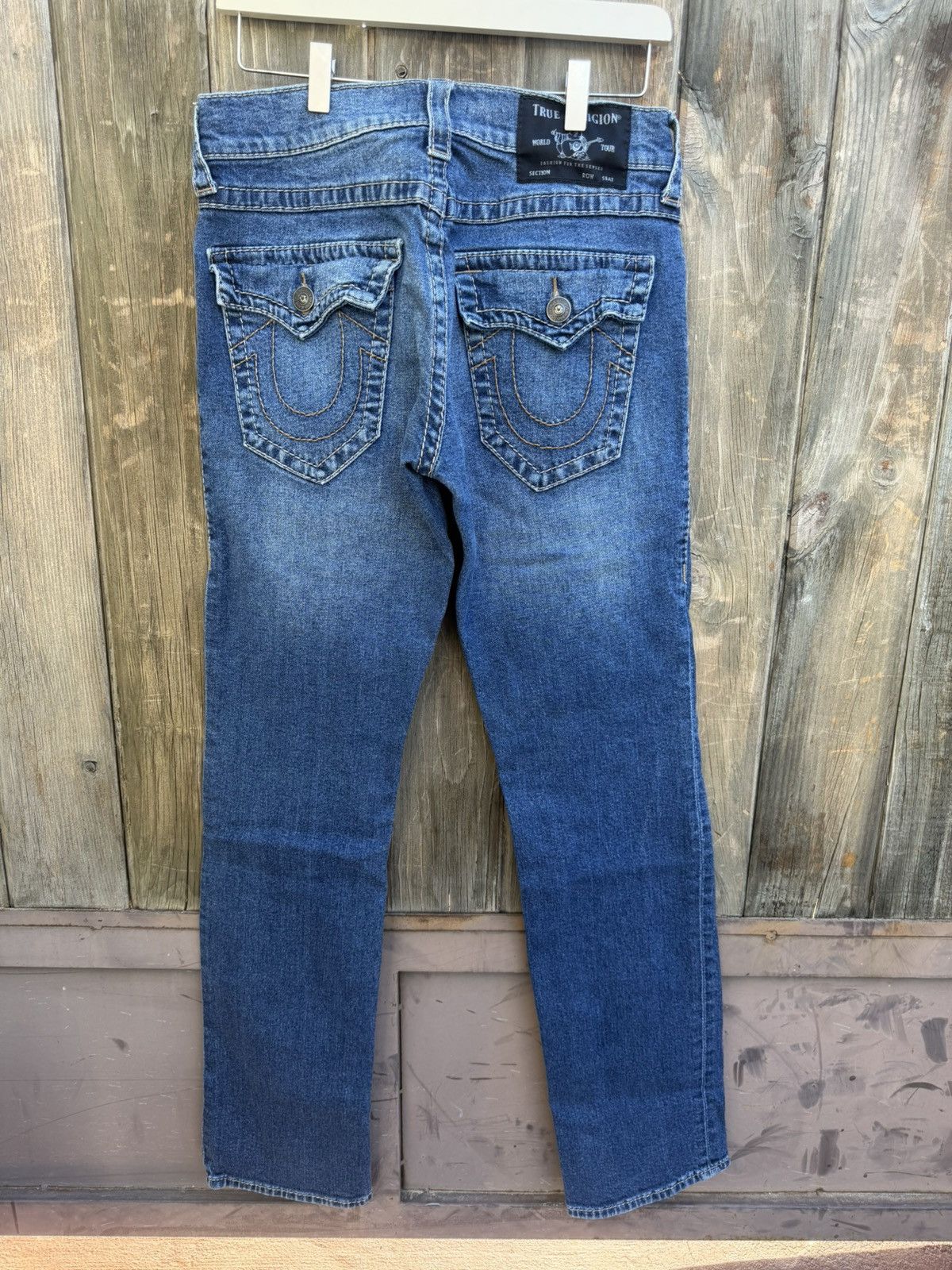 True Religion True Religion Ricky Relaxed Straight Jeans Size US 30 / EU 46 - 1 Thumbnail