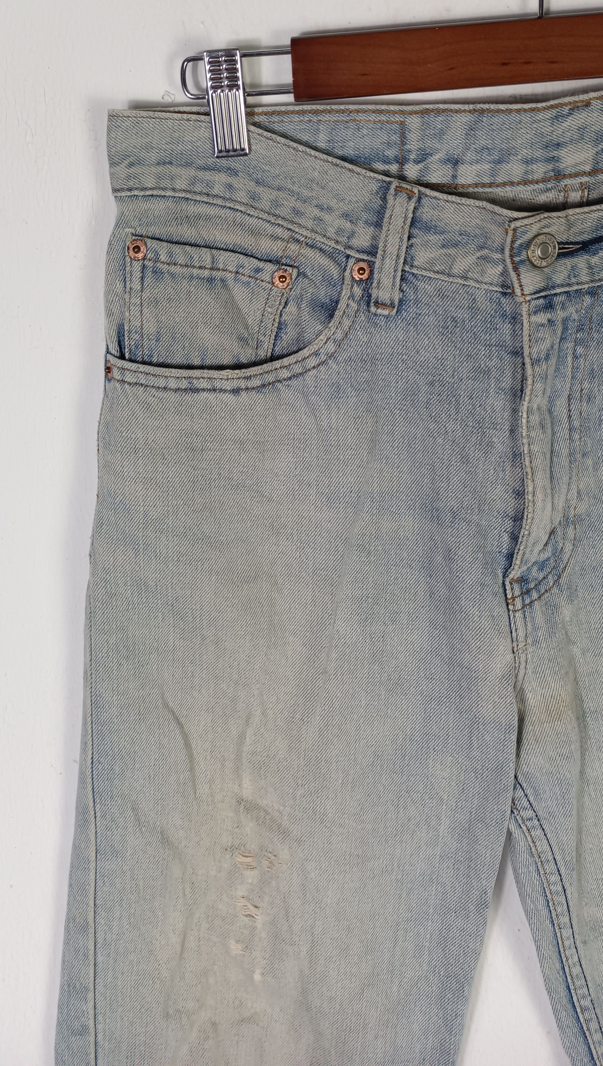 Le Grande Bleu (L.G.B.) × Levi's × Levi's Vintage Clothing Vintage💥 Levi's 533 button C72 single (R) Distressed Size US 32 / EU 48 - 3 Thumbnail
