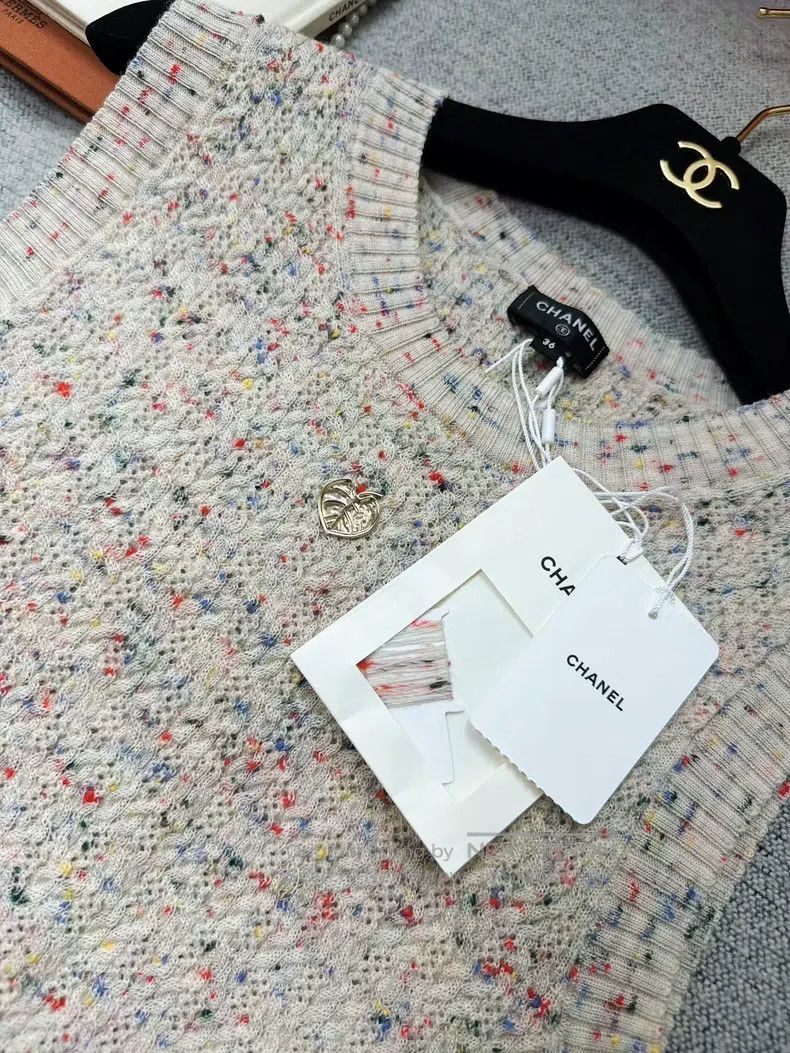 Chanel Chanel 25A high-end handicraft workshop oatmeal mixed colo Size XS / US 0-2 / IT 36-38 - 3 Thumbnail