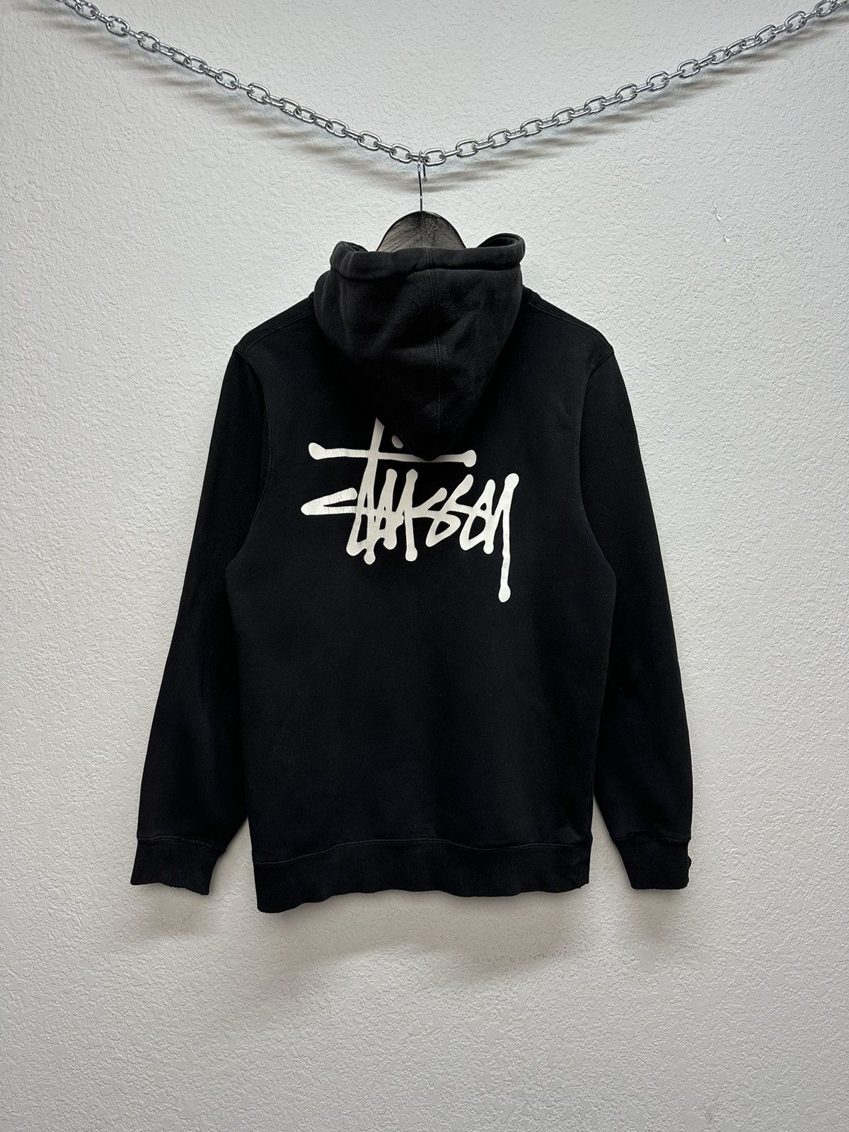 Stussy × Vintage Vintage Stussy Big Logo Boxy Fit Hoodie Y2K Archival Size US S / EU 44-46 / 1 - 1 Thumbnail