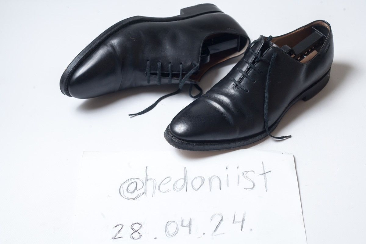 BALLY Mens Black Leather Oxford Formal Shoes Size 9