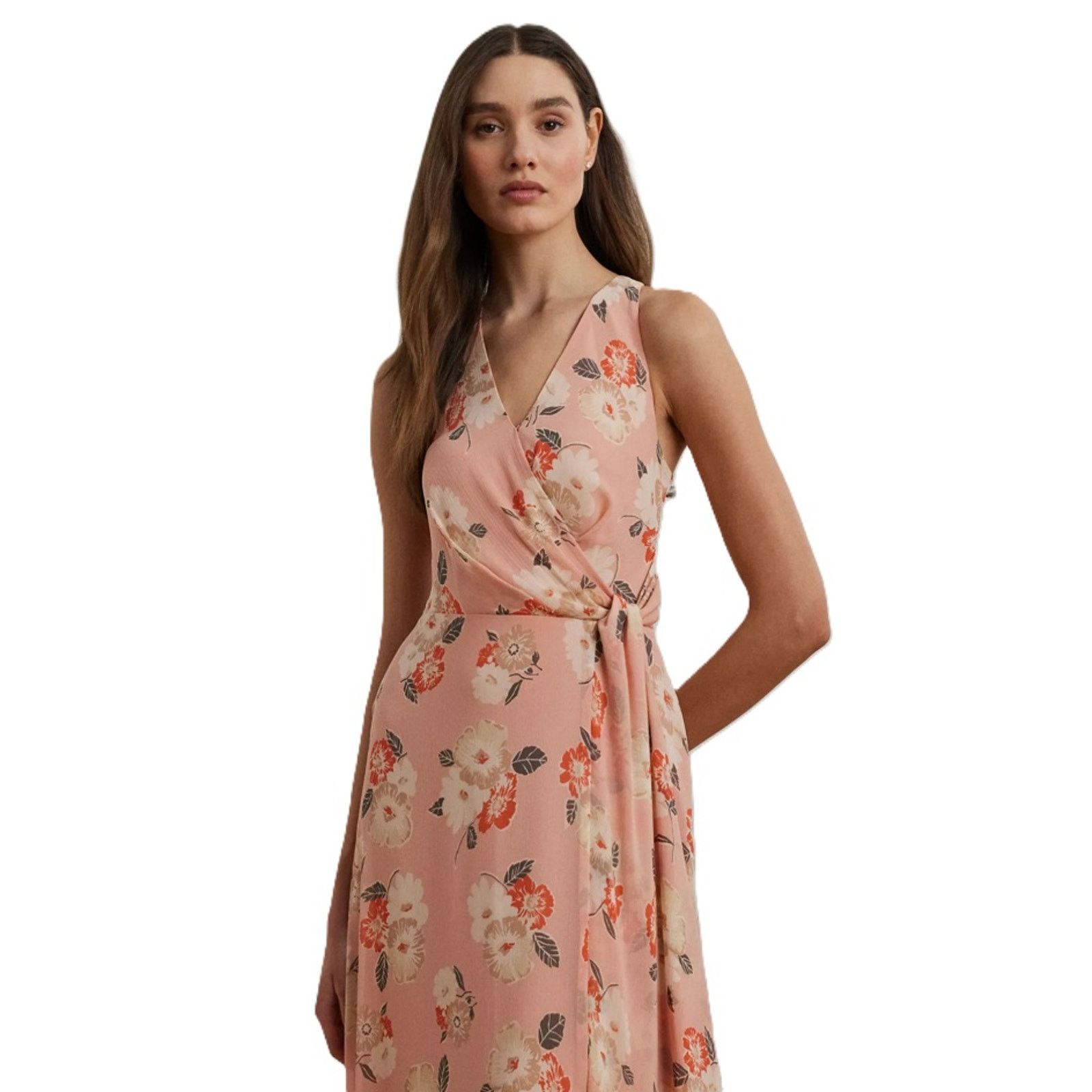 Ralph Lauren Ralph Lauren Women Pink Floral Georgette Maxi Dress Size 12 Size XL / US 12-14 / IT 48-50 - 3 Thumbnail