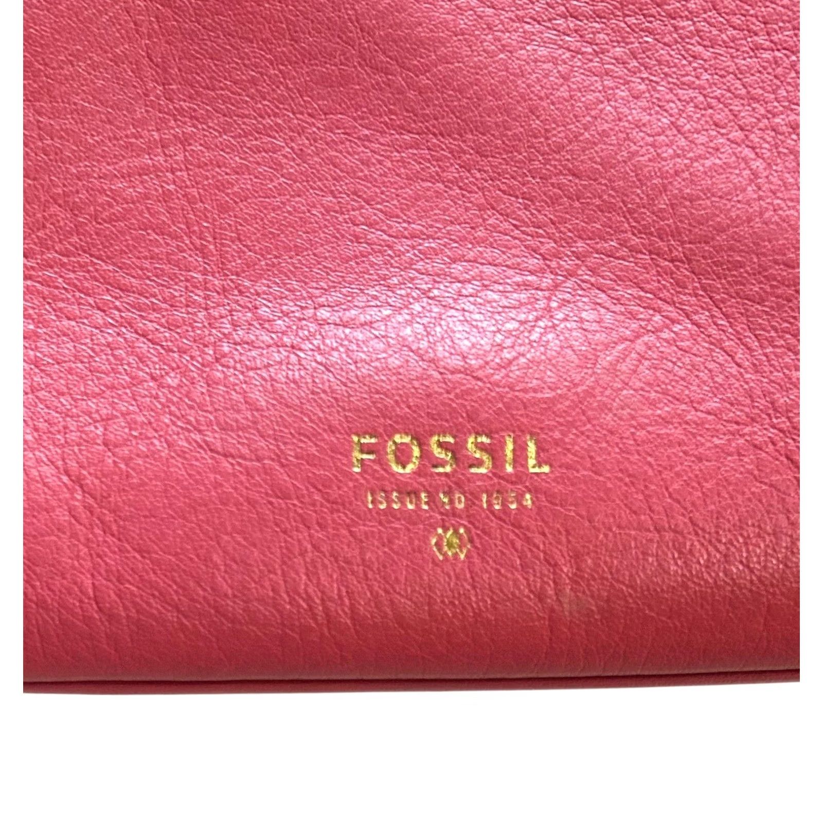 Fossil Fossil Sydney Crossbody Purse Pink Leather Shoulder Handbag Womens Top Zip Pebbled Leather Size S / US 4 / IT 40 - 5 Thumbnail