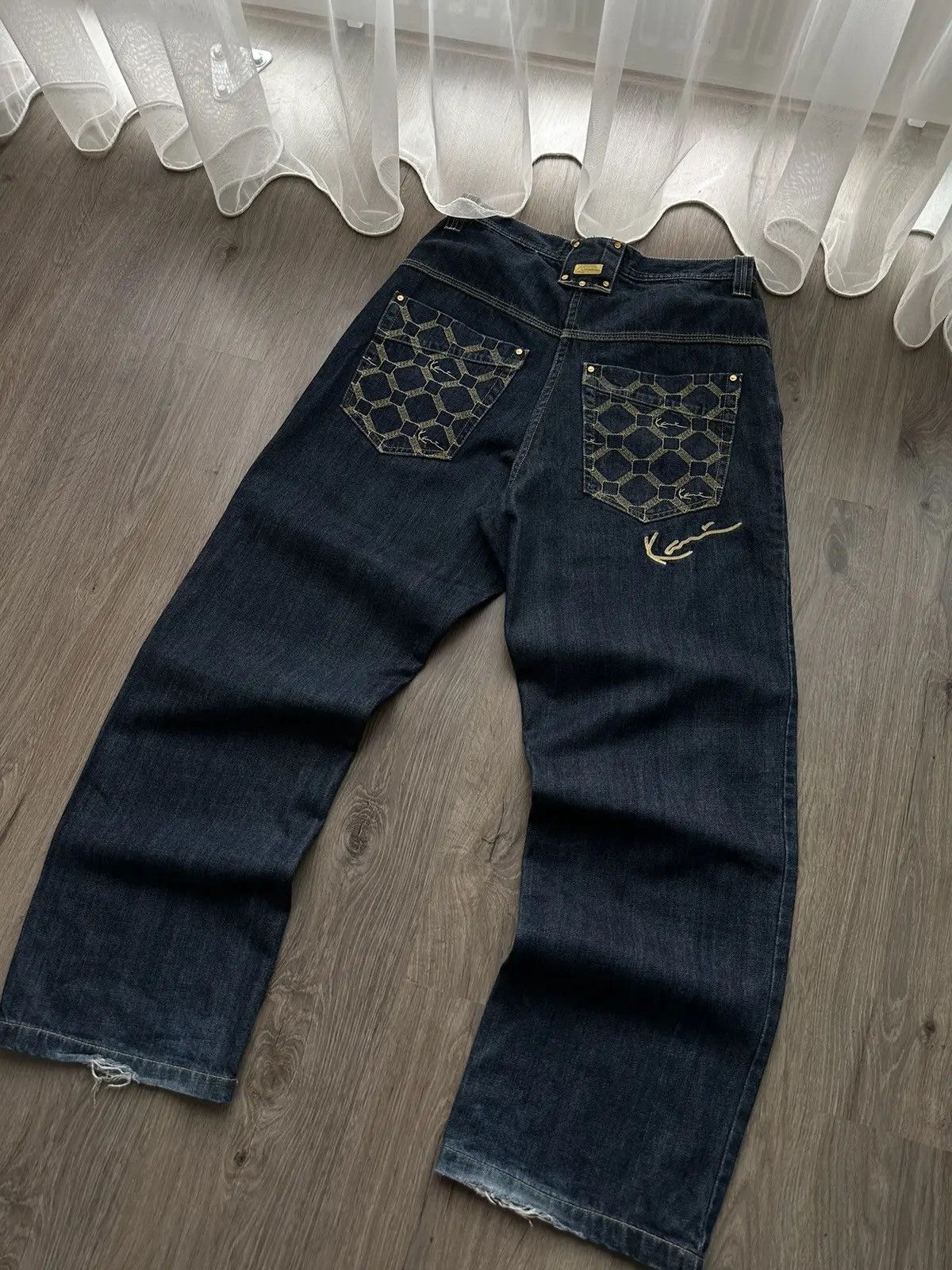 Karl Kani × Vintage Vintage Karl Kani Baggy Blue Rap Y2K Pants Size US 32 / EU 48 - 4 Thumbnail