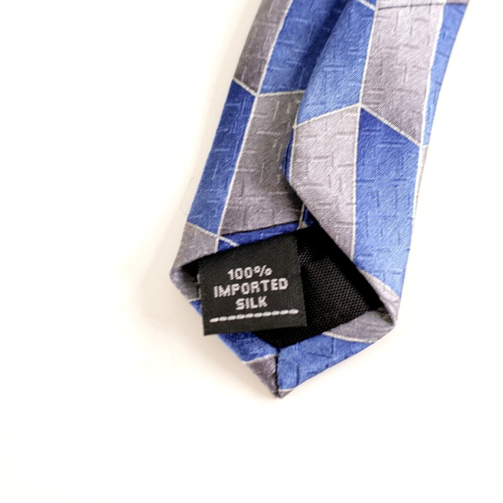 Arrow Arrow Jacquard Print Gray Glue Geometric Silk Tie Size ONE SIZE - 3 Thumbnail