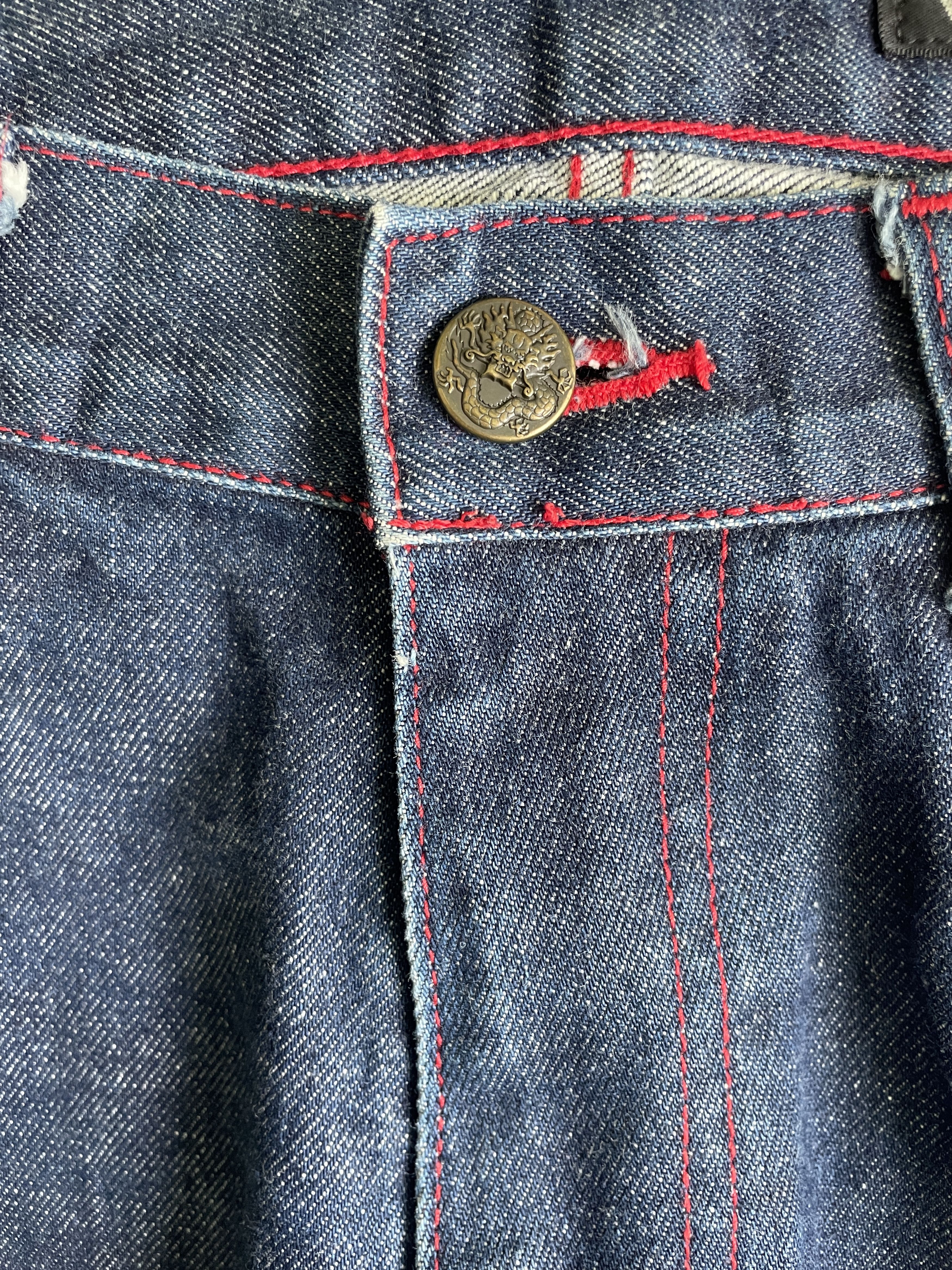 Vivienne Tam VIVIENNE TAM Red Dragons Embroidery Denim Size 28" / US 6 / IT 42 - 4 Thumbnail