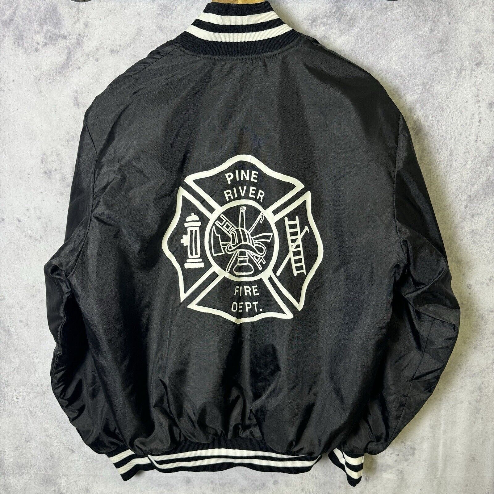 Vintage Vintage Pine River Fire Dept Jacket Mens Medium Birdie Bombe Size US M / EU 48-50 / 2 - 2 Thumbnail