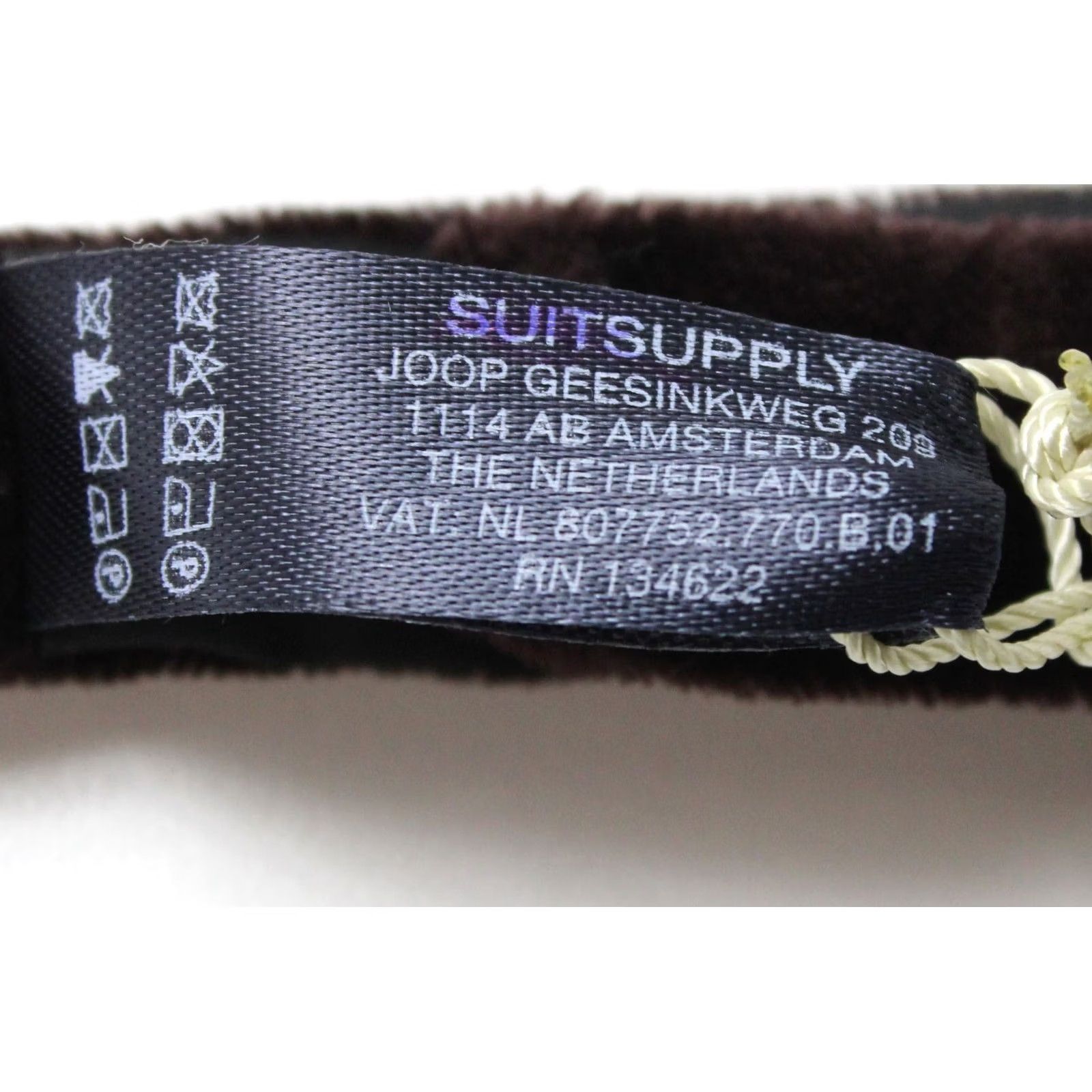Suitsupply Suitsupply Tie Mens ONE SIZE Brown Bow Men Velvet Adjustable Tied Classic Size ONE SIZE - 5 Thumbnail