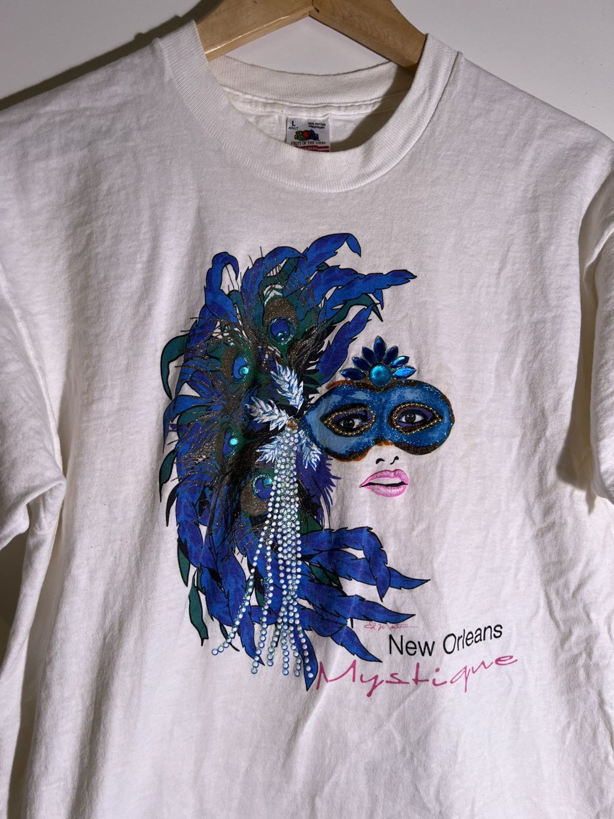 Vintage 90’s 2000’s Y2K VTG Vintage Mystique New Orleans Retro Shirt Size US L / EU 52-54 / 3 - 3 Thumbnail