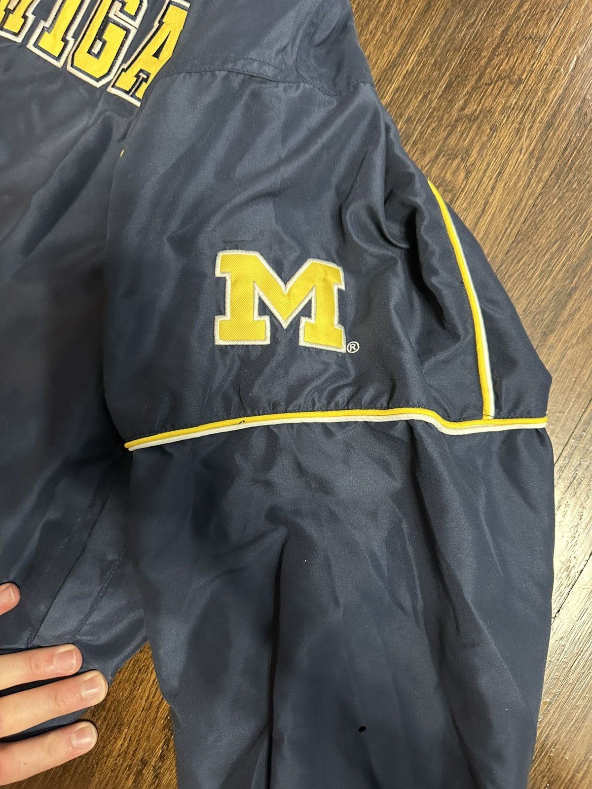Vintage Michigan Wolverines vintage pullover jacket Size US L / EU 52-54 / 3 - 4 Thumbnail