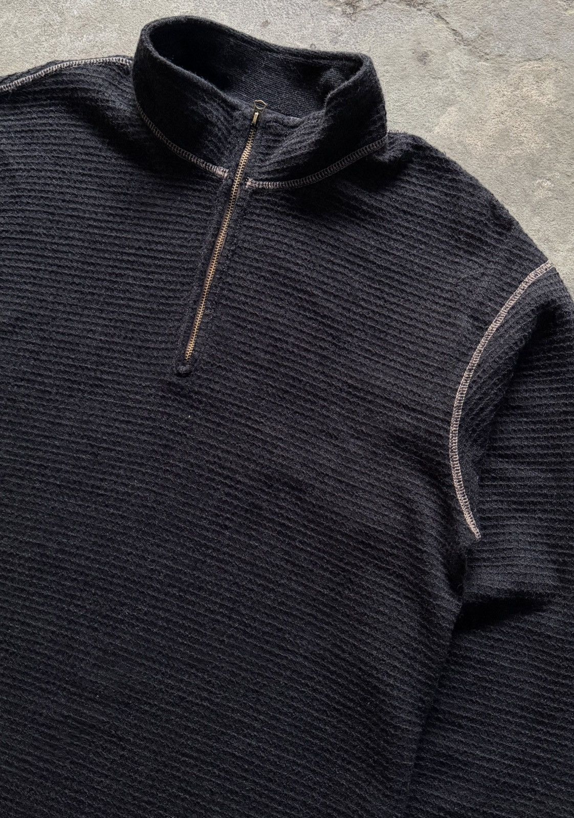 RRL Ralph Lauren RRL - Knitted Waffle Quarter Zip (Sample item) Size US M / EU 48-50 / 2 - 3 Thumbnail