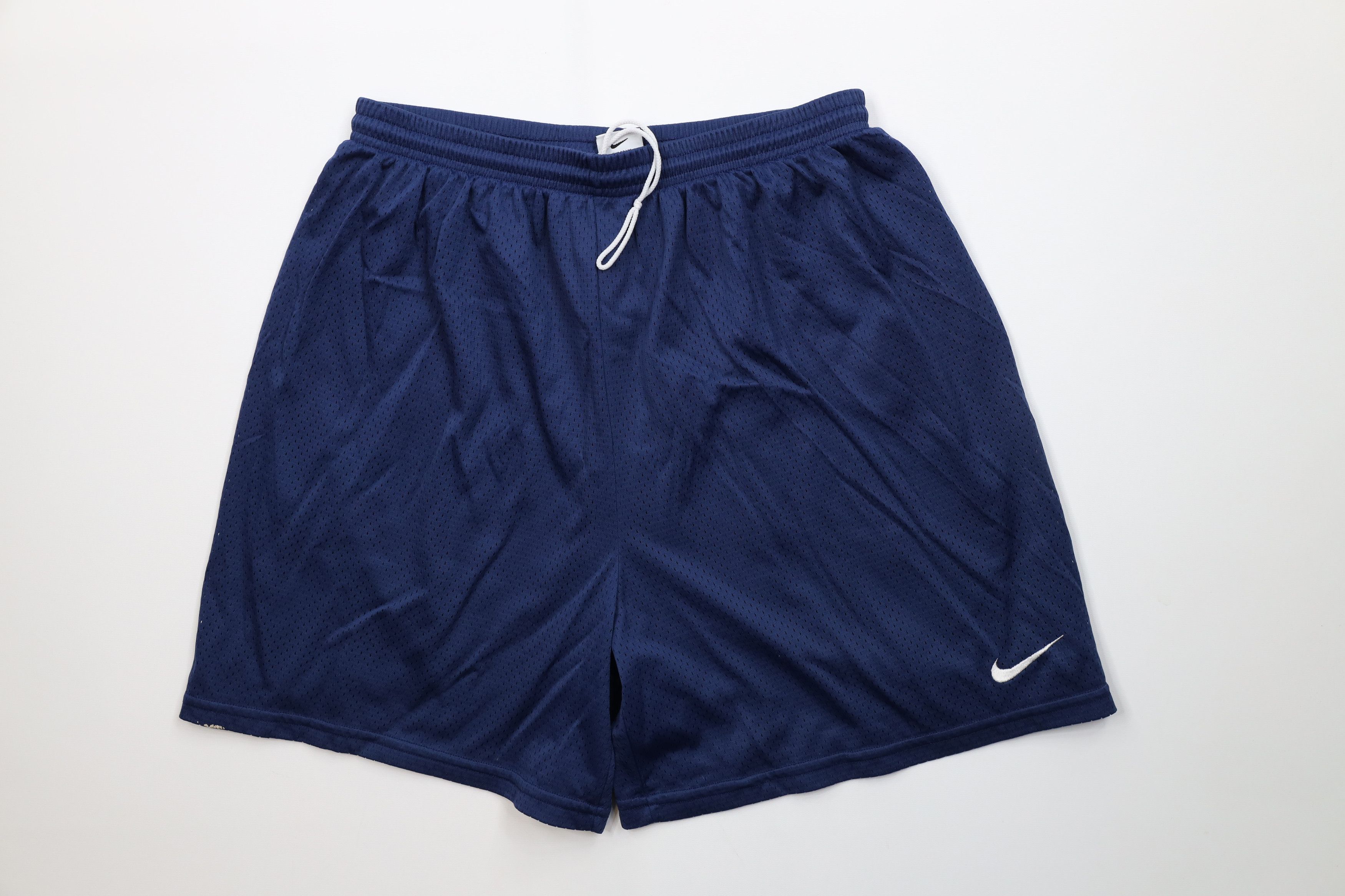 Nike Vintage 90s Nike Mini Swoosh Above Knee Mesh Shorts Nylon Size US 36 / EU 52 - 1 Thumbnail