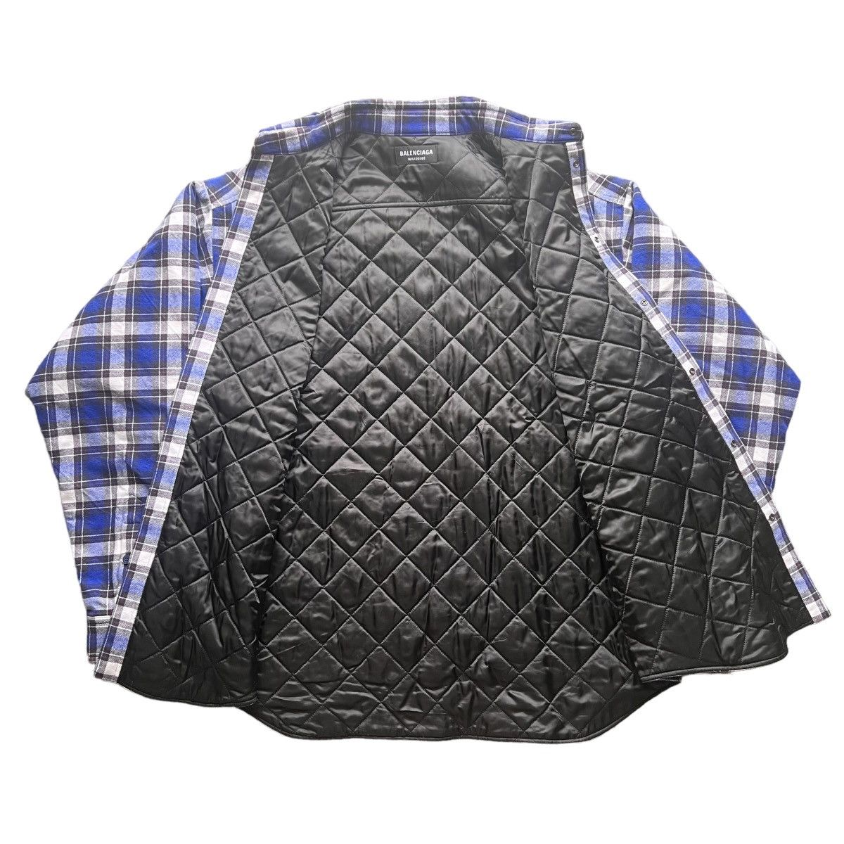 Balenciaga BALENCIAGA 22FW FLANNEL PADDED SHIRTS JACKET Size US M / EU 48-50 / 2 - 4 Thumbnail