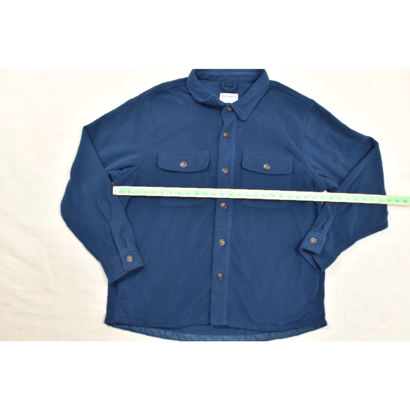 Old Navy Old Navy Men XXL Blue Polar Fleece Shirt Jacket Shacket Snap Pocket Regular Jacket Shirts Mens 2XL Blue Shacket Winter Fall Vintage? Size US XXL / EU 58 / 5 - 8 Thumbnail