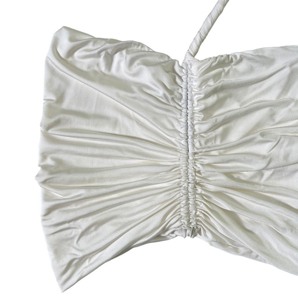 Magda Butrym Magda Butrym One Shoulder Top in Cream Size M / US 6-8 / IT 42-44 - 5 Thumbnail