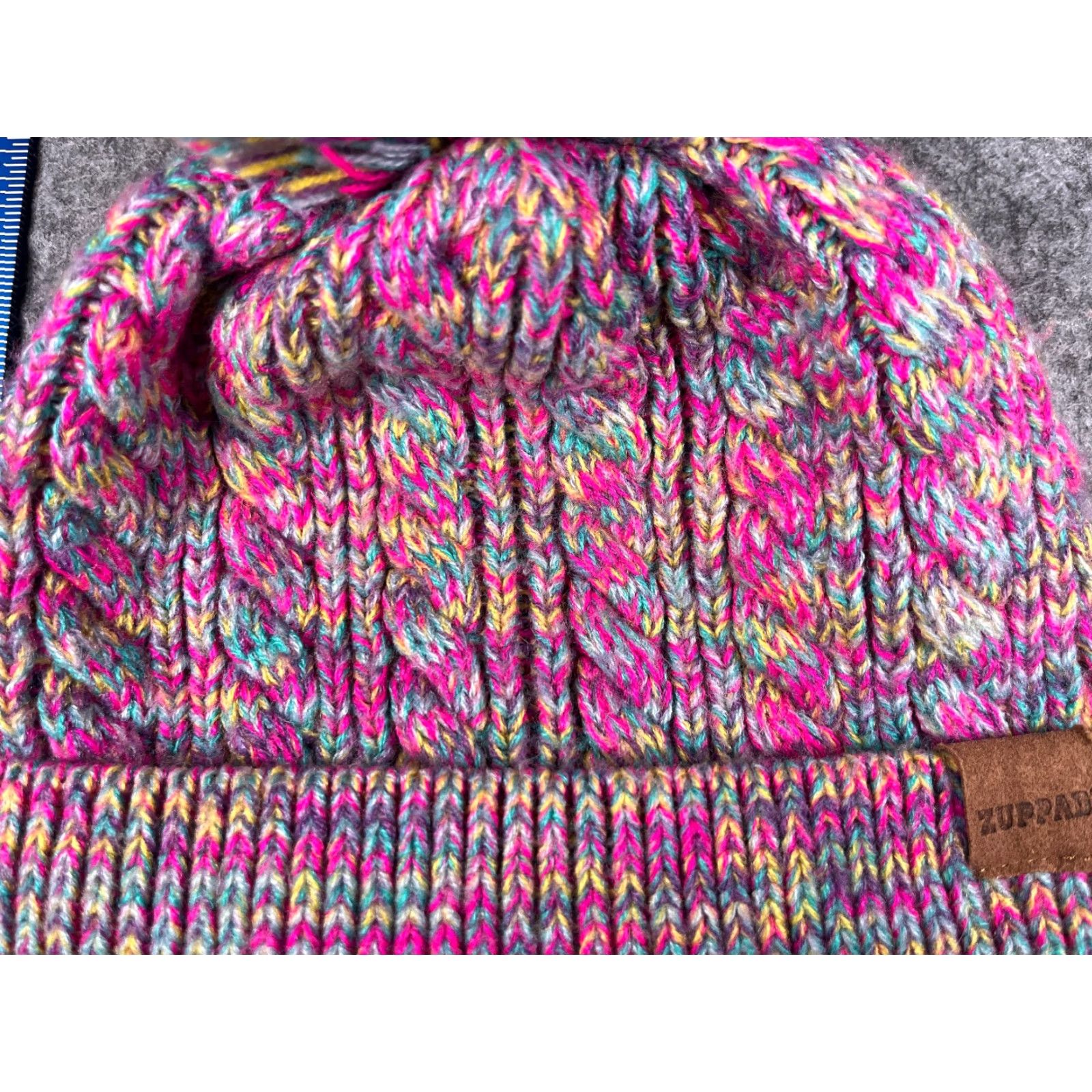 Pinko Zuppad Beanie Toque Adult Small Pink Beanie Womens S Pink Knit Acrylic Polyester Lined Logo Outdoor Ski 90s? Size ONE SIZE - 3 Thumbnail