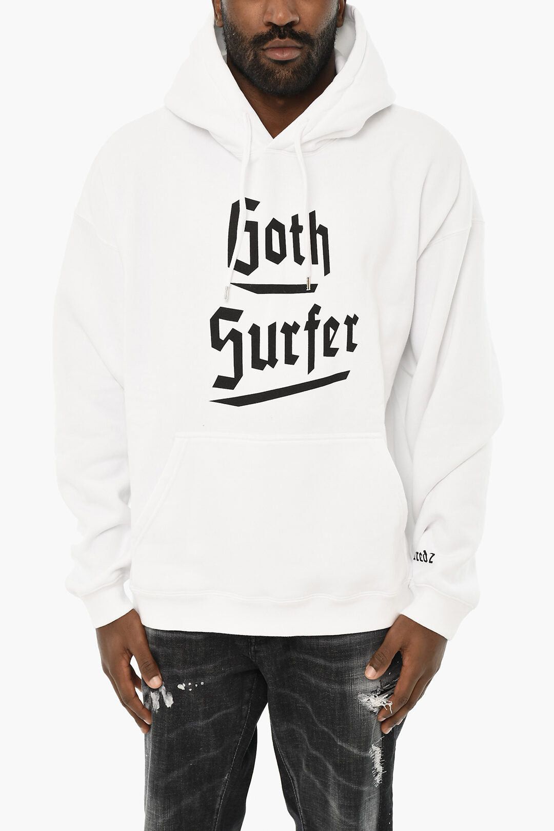 Dsquared2 Cotton Hoodie with Contrast Print Size US M / EU 48-50 / 2 - 1 Thumbnail