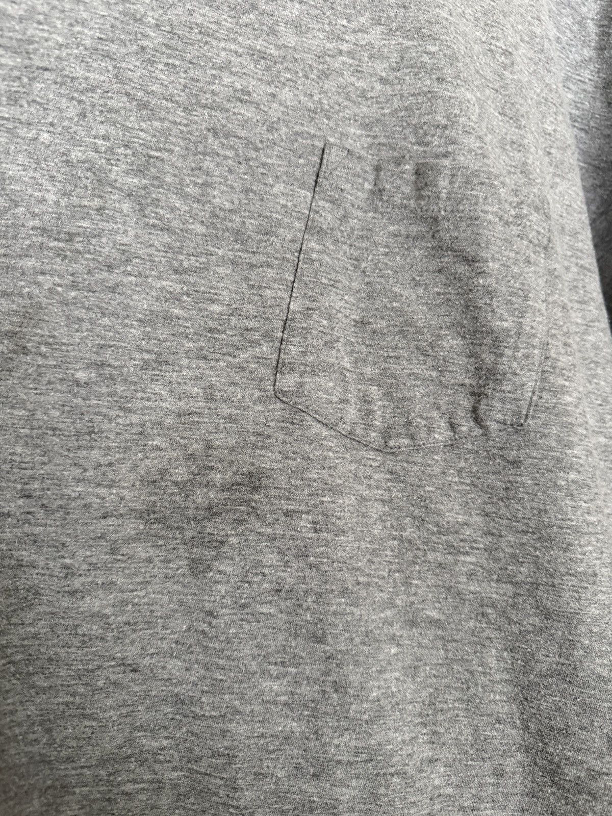 Vintage Vintage Blank Grey Pocket Tee Size US XL / EU 56 / 4 - 3 Thumbnail