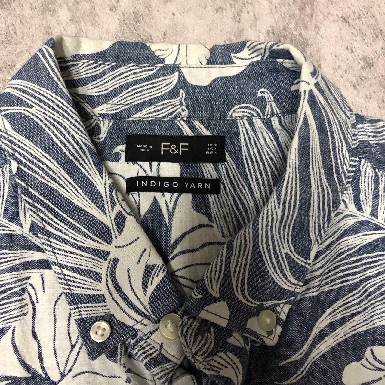 Other Navy and white floral button-up shirt #floral Size US XL / EU 56 / 4 - 3 Thumbnail