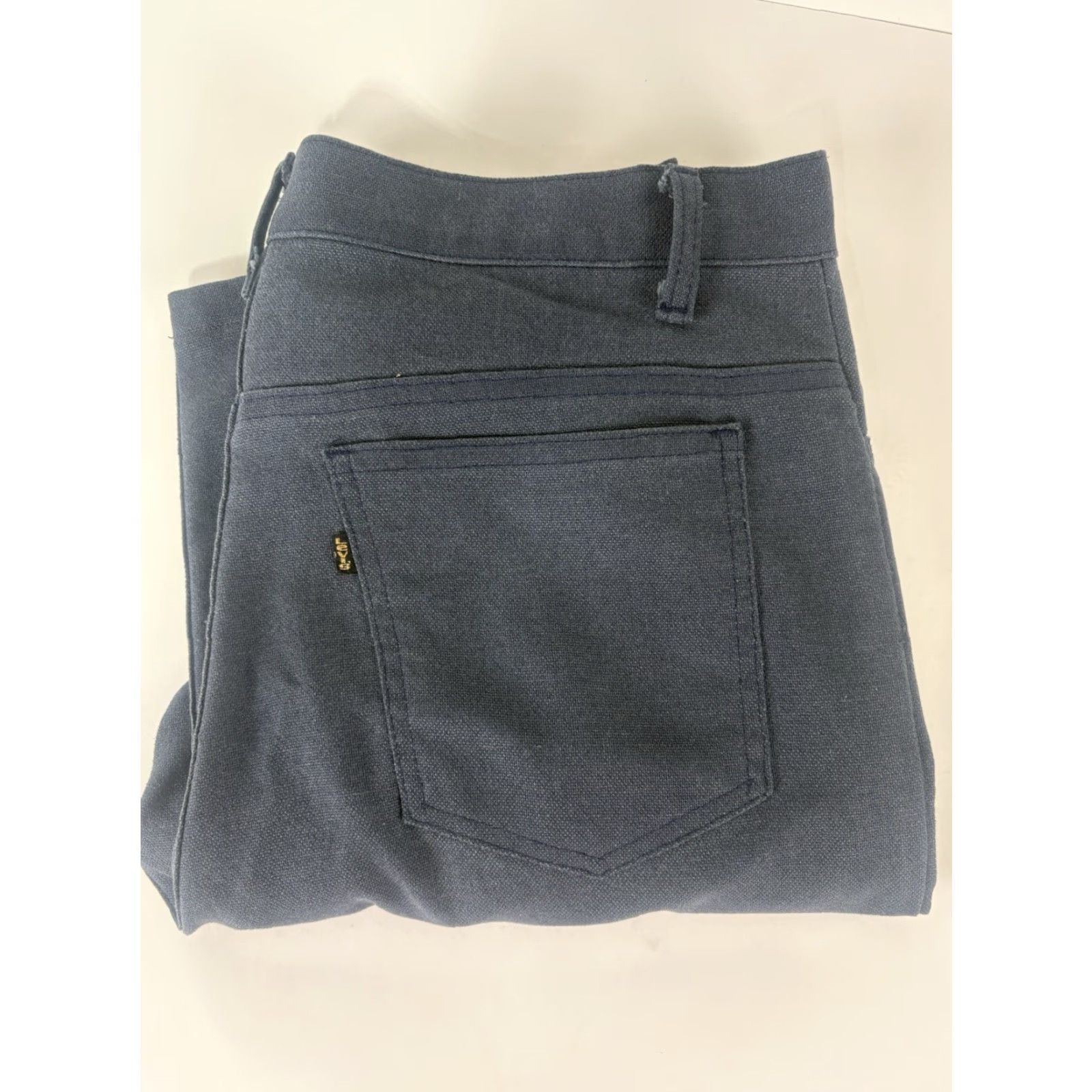 Levi's VINTAGE Levi’s Gray Textured Sta-Prest Pants Mens 36x31 USA Shirt? Size US 36 / EU 52 - 2 Thumbnail