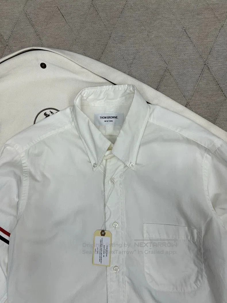 Thom Browne Thom Browne 24SS Ribbon White Shirt. Size US S / EU 44-46 / 1 - 2 Thumbnail