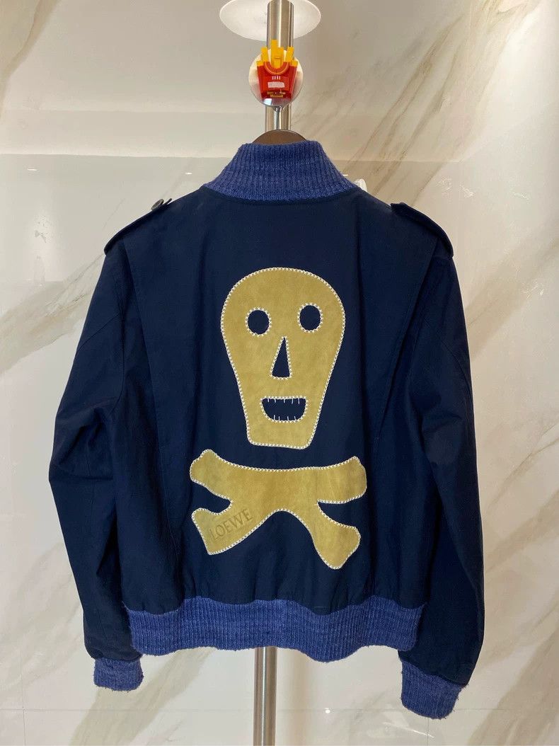 Loewe LOEWE Cuffed leather pocket with logo and skull embroidere Size XL / US 12-14 / IT 48-50 - 2 Thumbnail