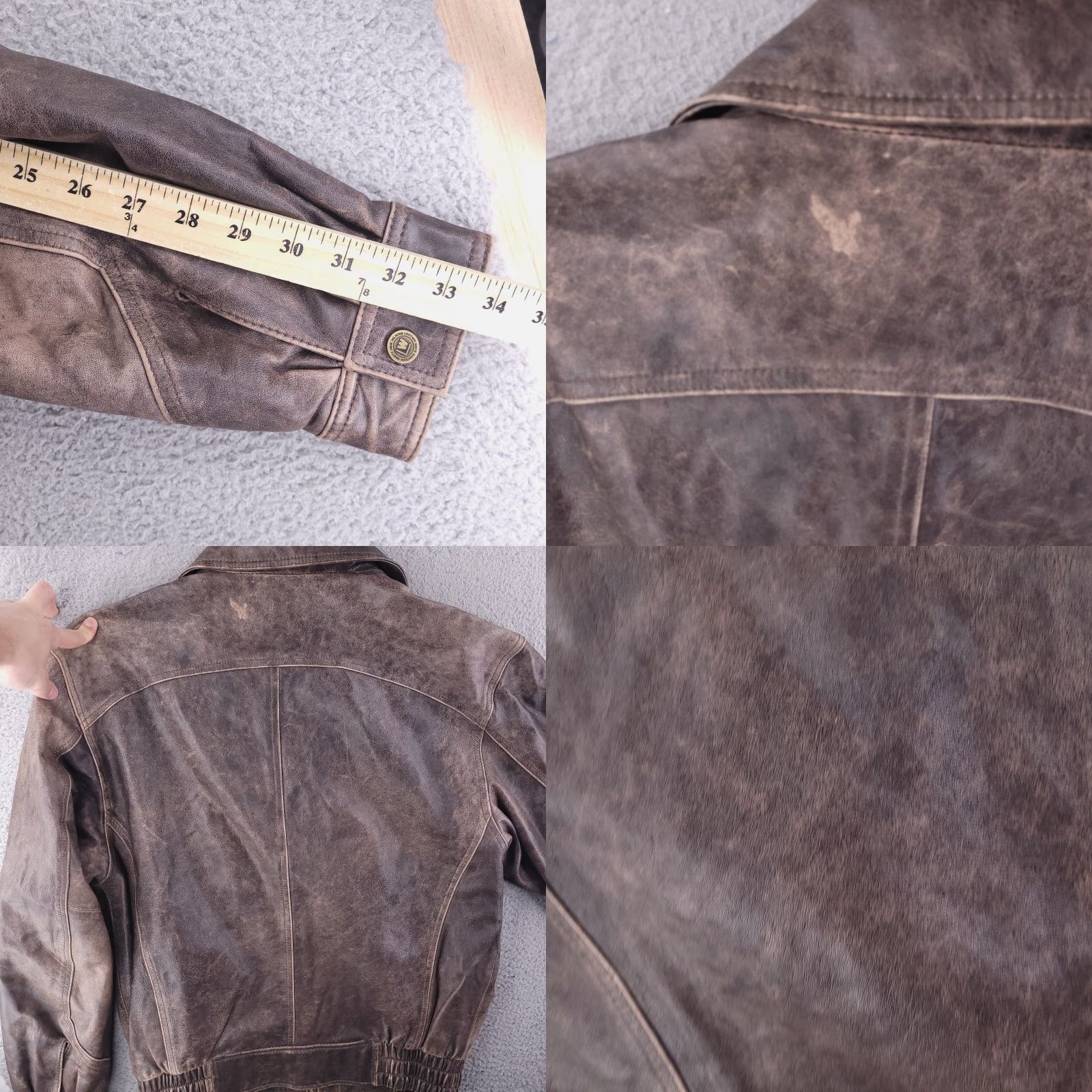 Vintage Wilson Leather Jacket Mens M Brown Biker Western Cowboy Jacket Mens Brown Leather Size US M / EU 48-50 / 2 - 9 Thumbnail