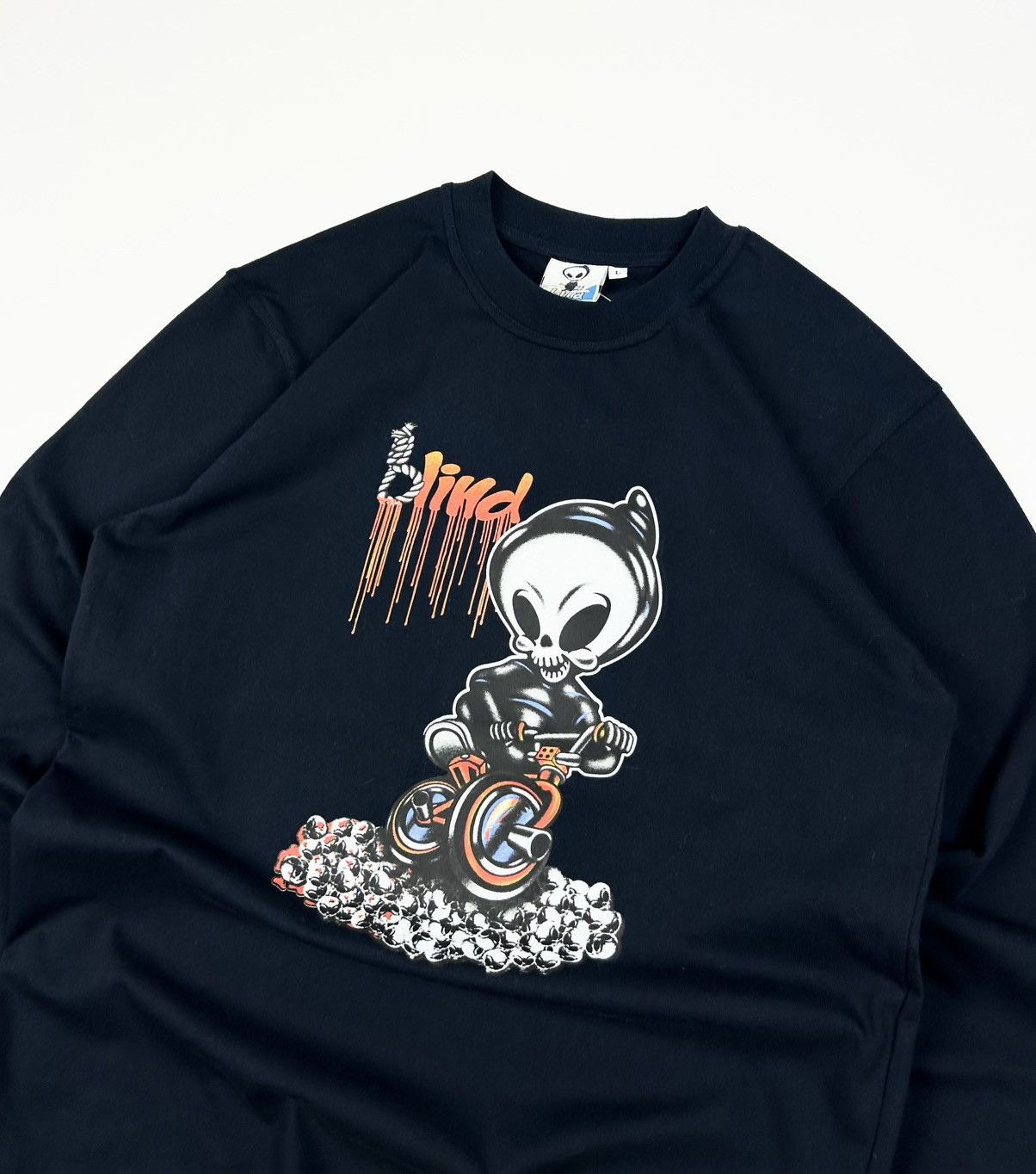 Blind Skateboards × JNCO × Vintage Vintage Blind Skateboards Reaper Long Sleeve 90s Size US L / EU 52-54 / 3 - 5 Thumbnail
