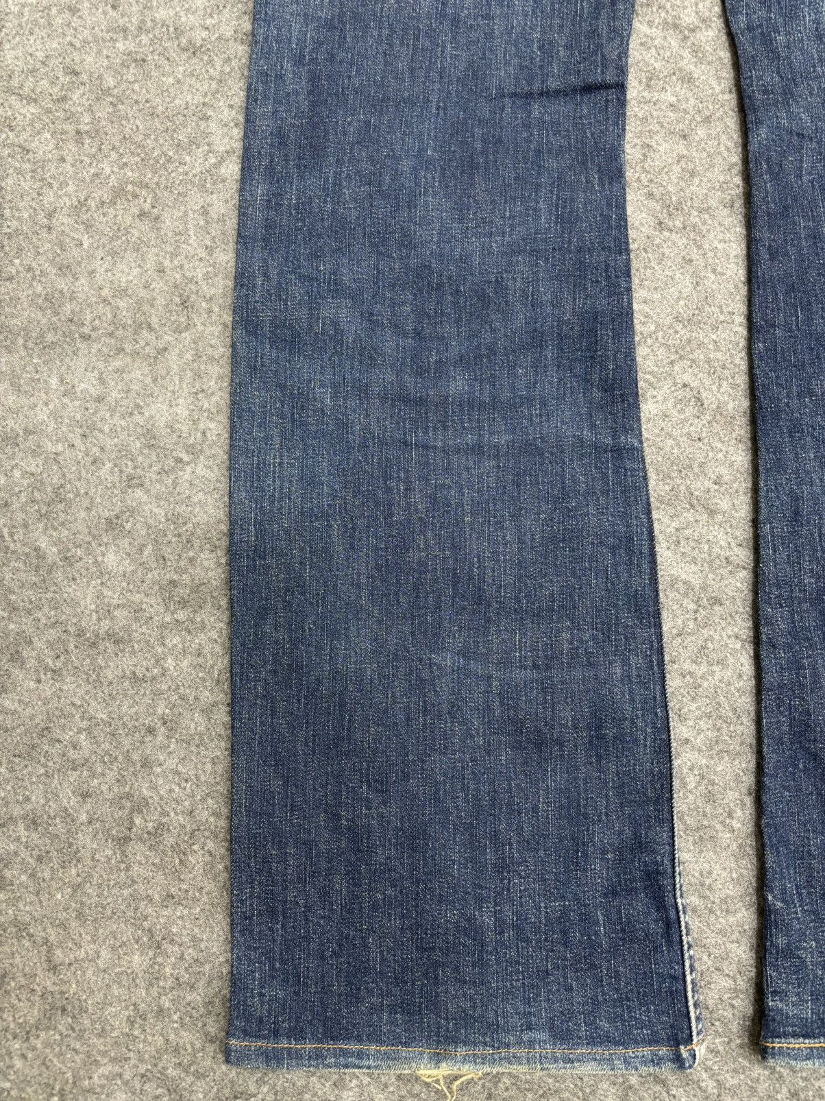 Japanese Brand 💥Super Flare💥Vtg 90s Style Blue Way StoneWash Denim F472 Size US 32 / EU 48 - 22 Thumbnail