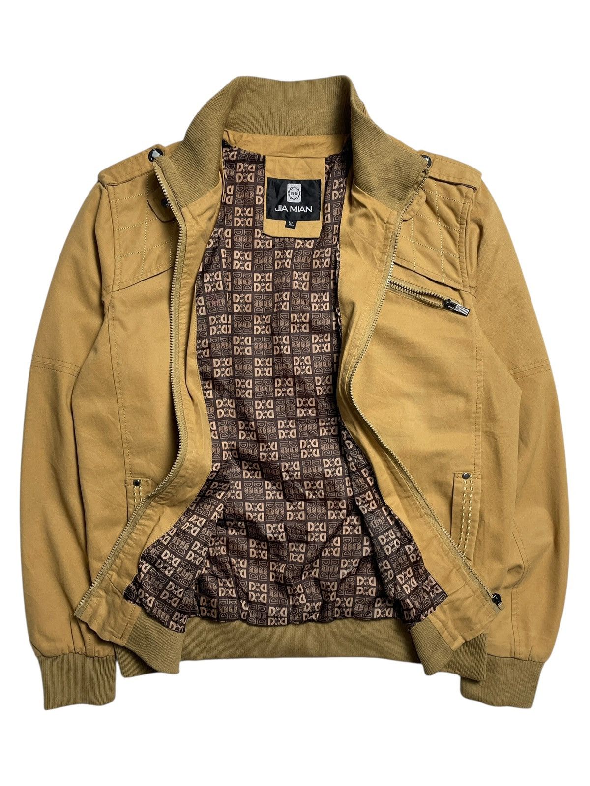 Japanese Brand 2000’s Jia Man - Cyber Military Bomber Jacket Size US XL / EU 56 / 4 - 2 Thumbnail