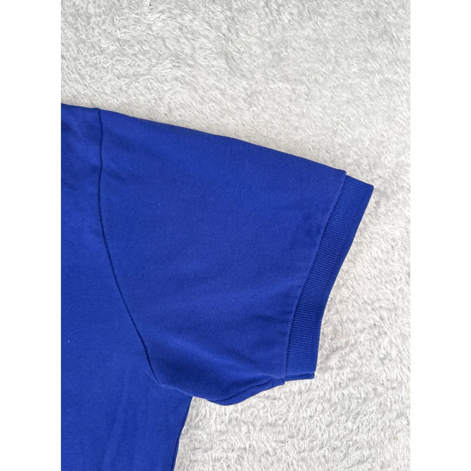 Ralph Lauren VINTAGE Ralph Lauren Polo Shirt Men Large Short Sleeve Blue Cotton Jersey All Seasons Casual Size US L / EU 52-54 / 3 - 2 Thumbnail