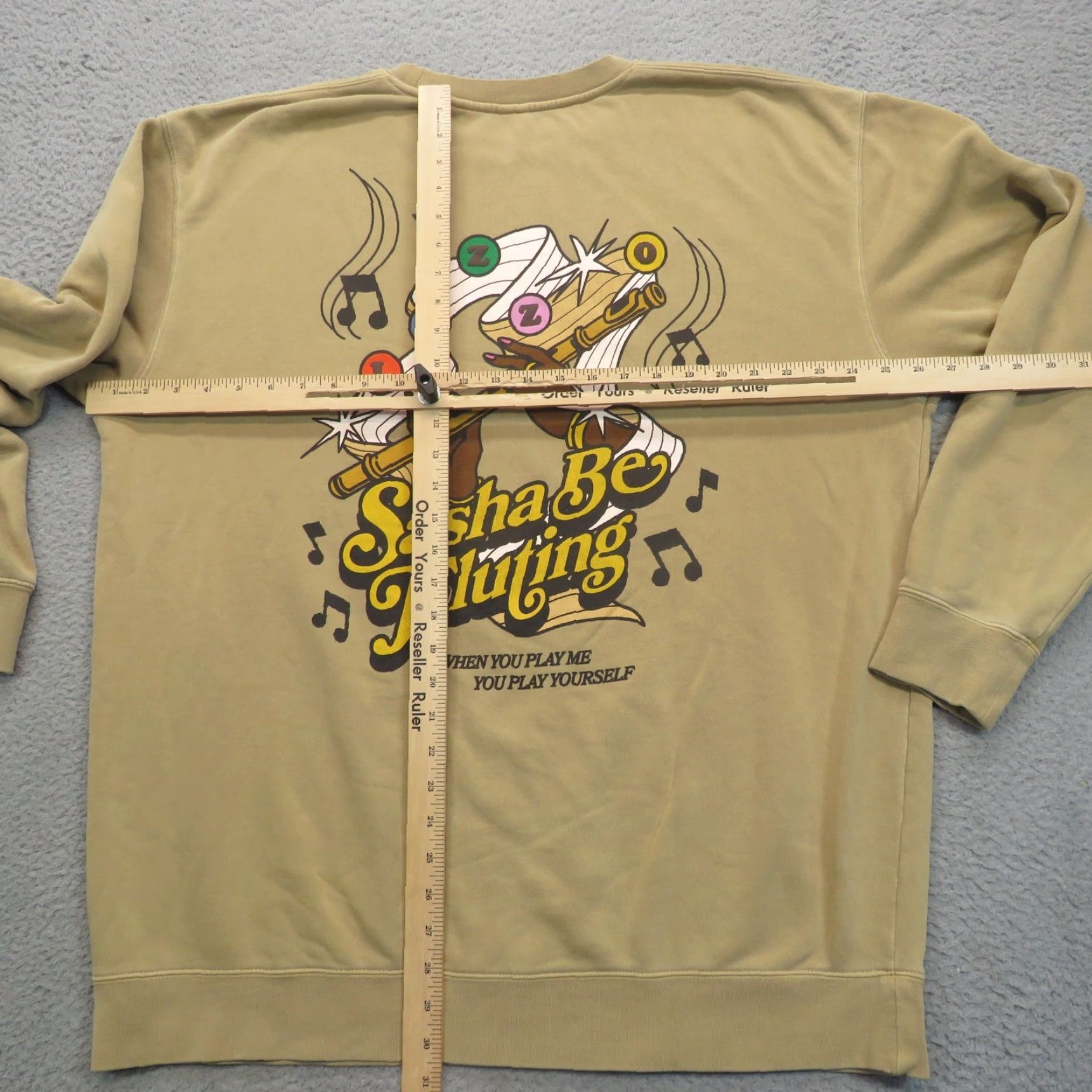 Rizzoli Lizzo Sweater Women 2XL Official Tour Merch Pullover Sweatshirt Concert Beige Crew Neck Long Sleeve Regular Fit Logo Size XXL / US 16-18 / IT 52-54 - 7 Thumbnail