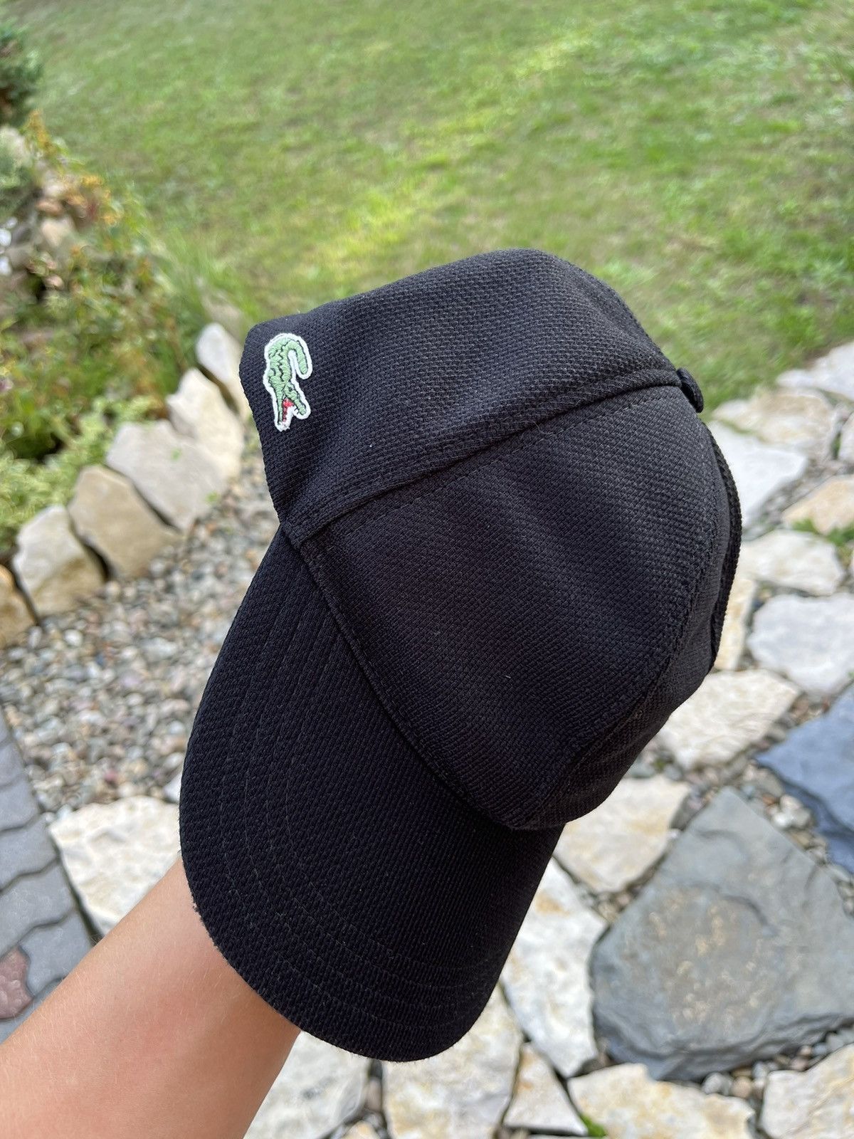 Lacoste × Vintage Lacoste vintage 90s flex fit band basic cap hat logo Size 32 - 5 Thumbnail