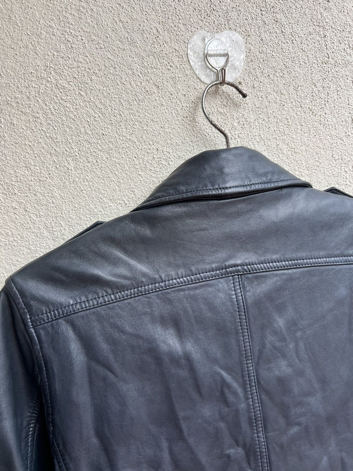 Jack London Jack London Wax Napa Lamb Leather Motorcycle Jacket Size US S / EU 44-46 / 1 - 13 Thumbnail