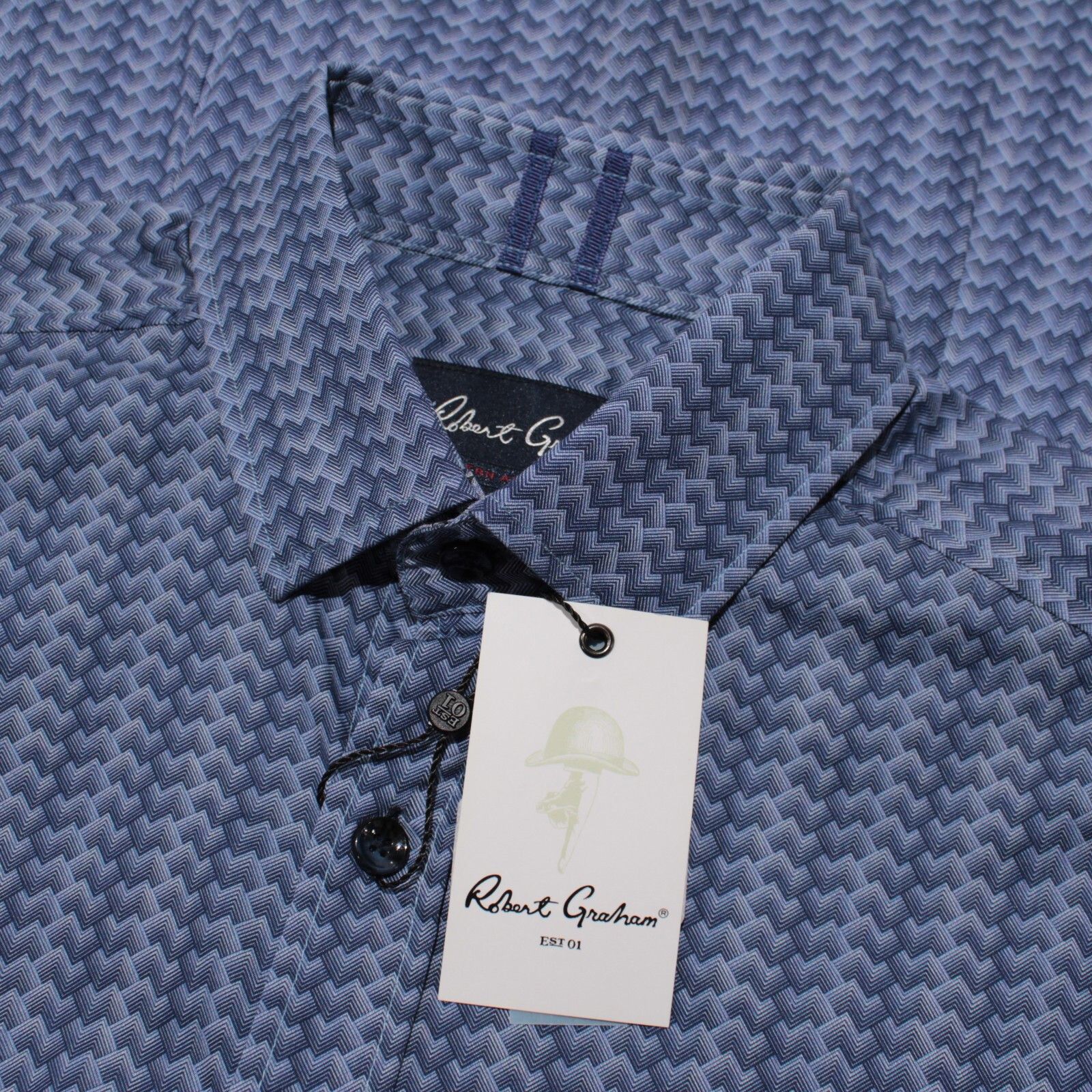 Robert Graham Robert Graham New with tags Shirt Size S US In Blue Size US S / EU 44-46 / 1 - 1 Thumbnail