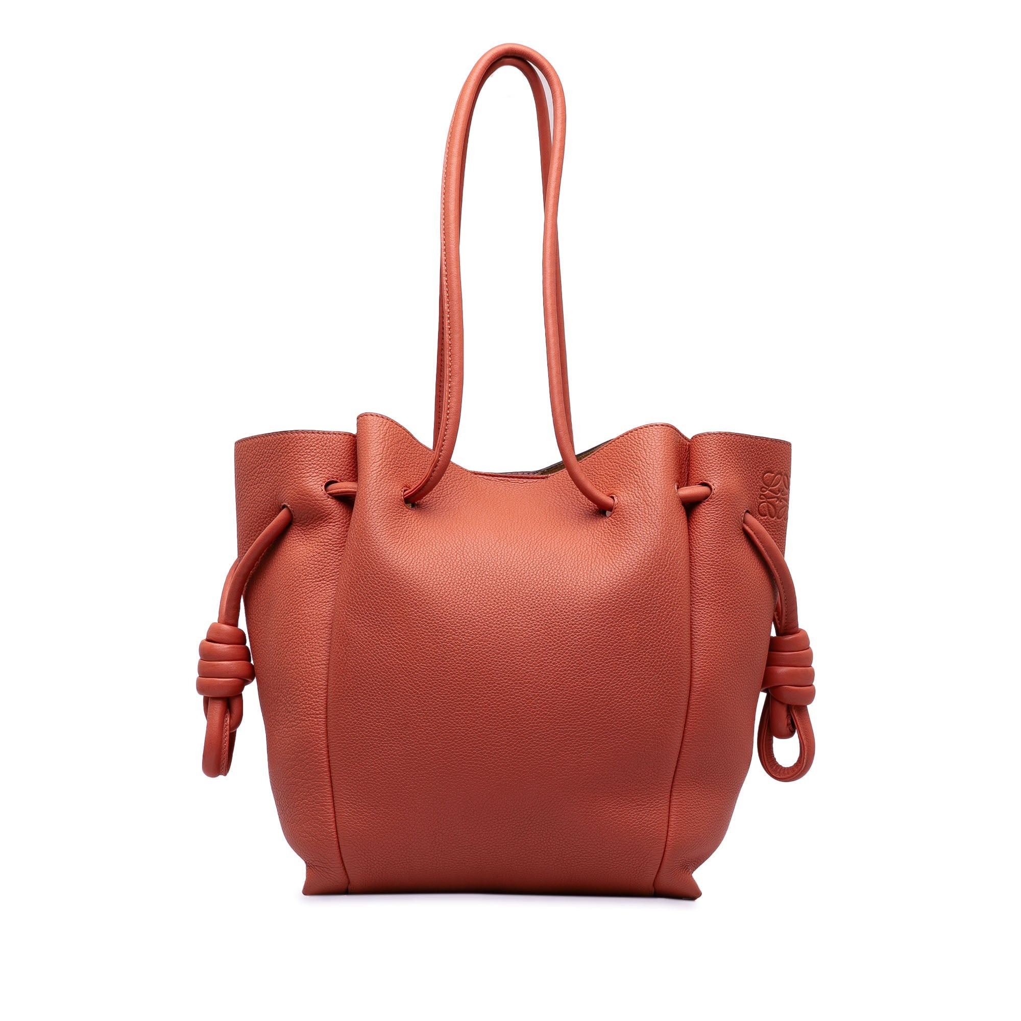 image of Loewe Small Flamenco Knot Tote Bag in Pink, Women's