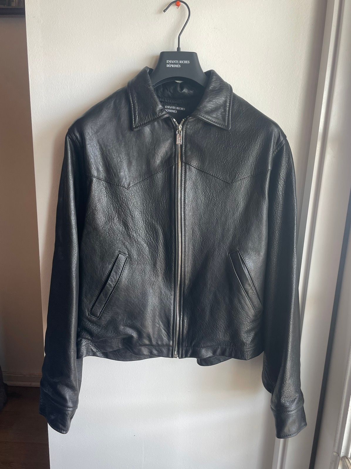Pre-owned Enfants Riches Deprimes Leather Western Jacket In Black