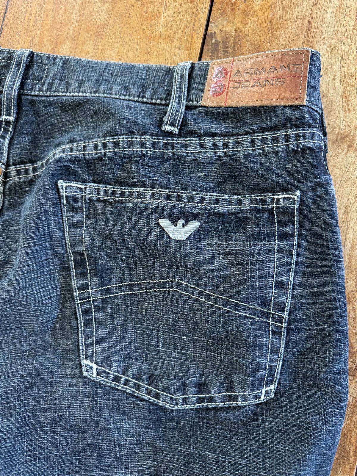 Armani Vintage baggy embroidered Armani jeans Size US 38 / EU 54 - 4 Thumbnail