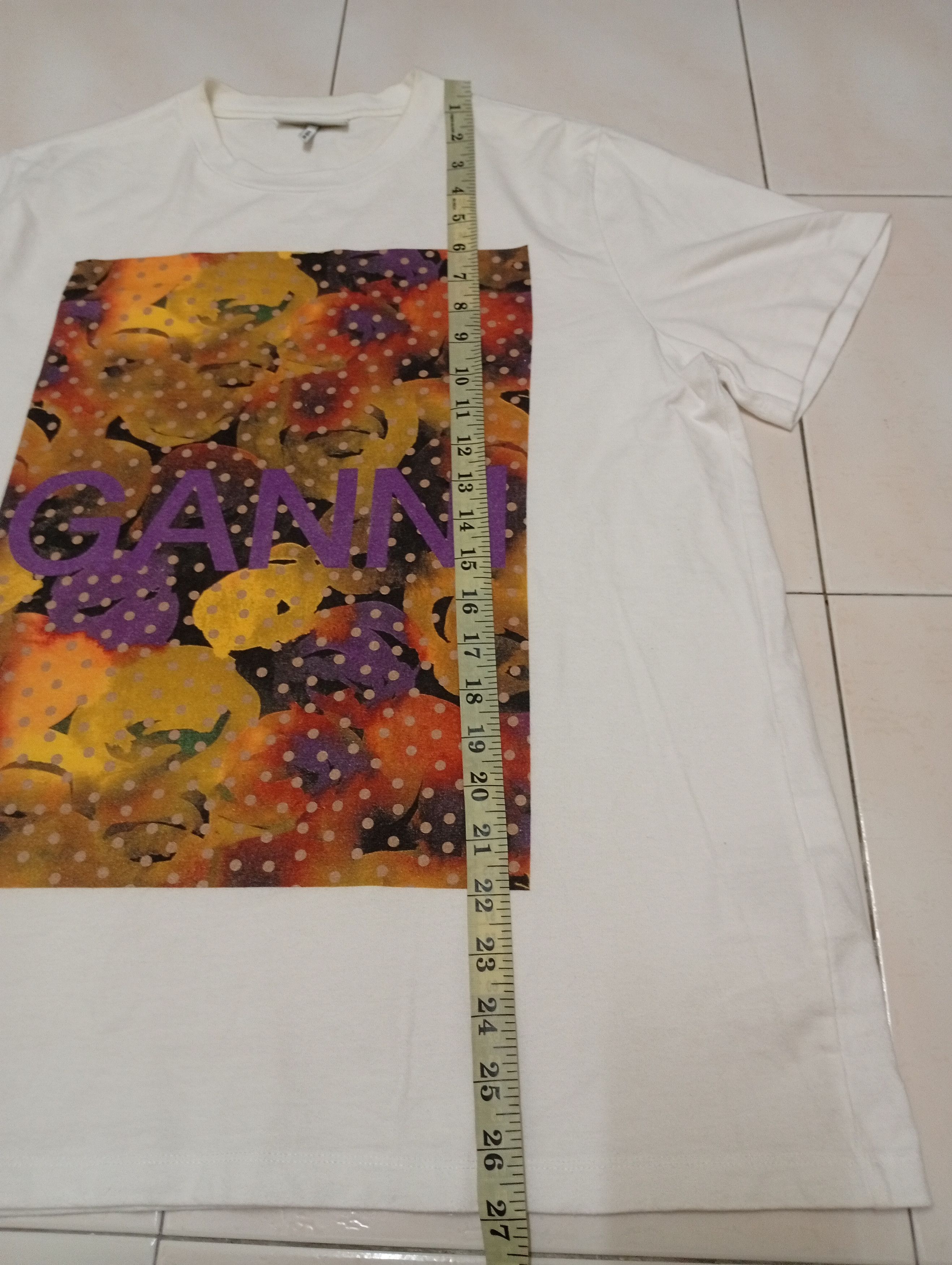 Ganni GANNI x WOMEN'S WHITE TSHIRT Size S / US 4 / IT 40 - 3 Thumbnail