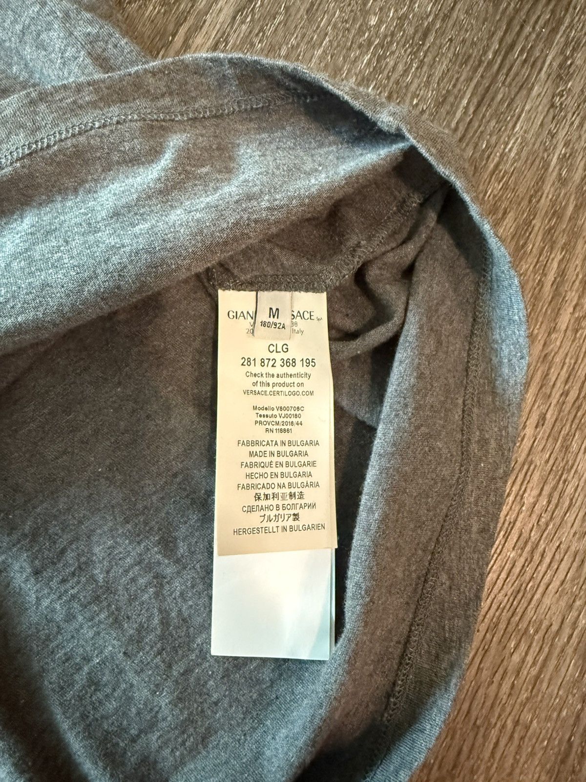 Versace Grey Versace Collection Polo Size US M / EU 48-50 / 2 - 6 Thumbnail