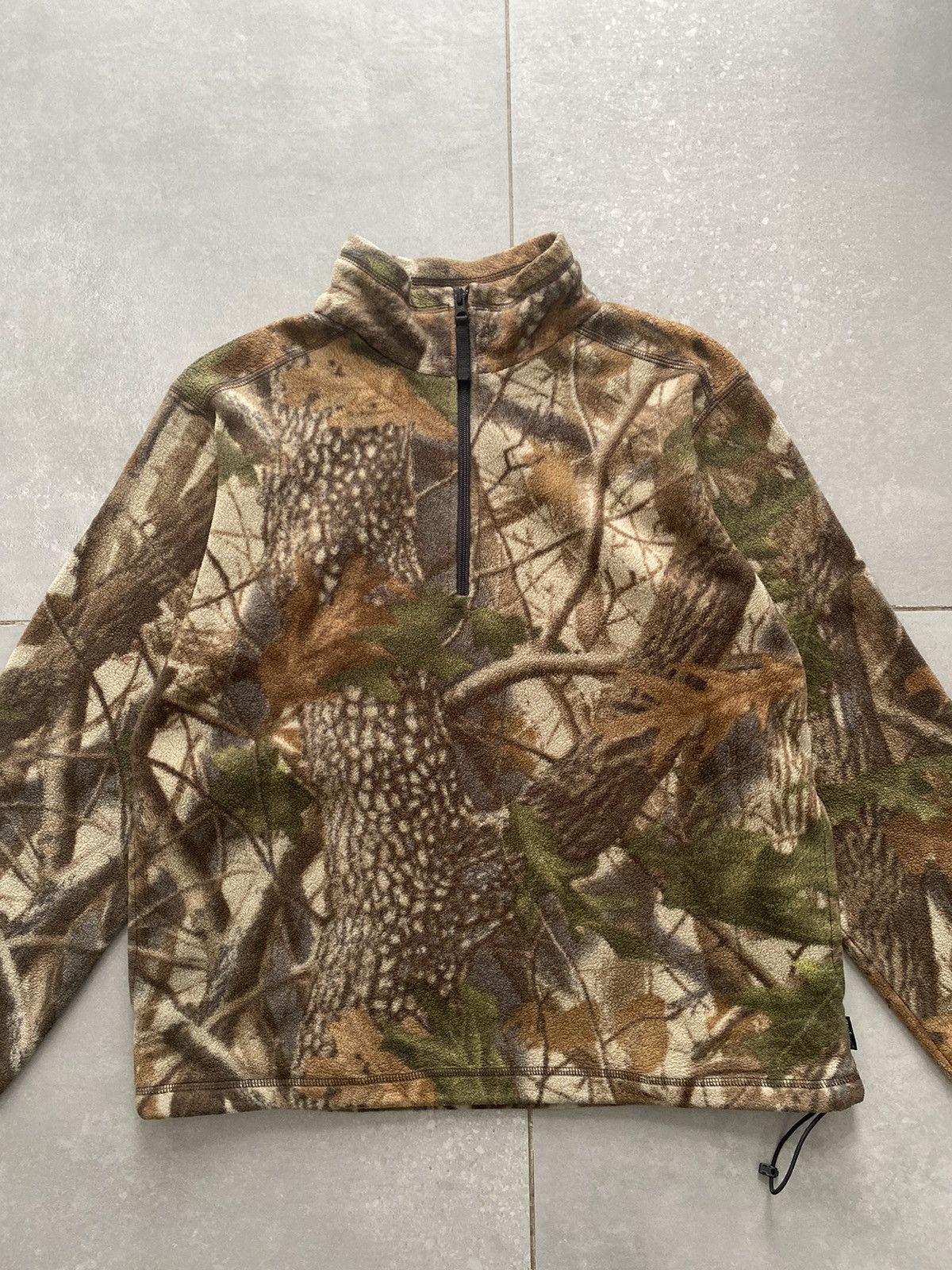 Vintage Vintage Realtree Military Camo Fleece Halfzip Hoodie Size US M / EU 48-50 / 2 - 1 Thumbnail