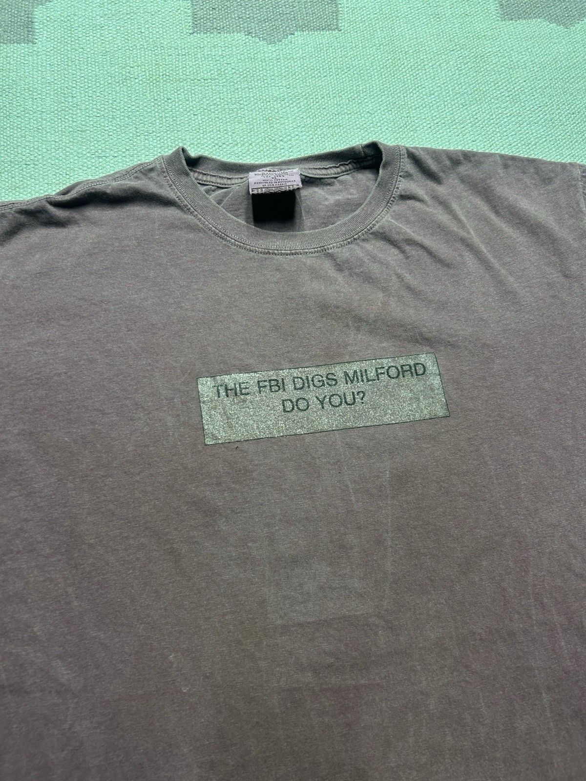 Vintage VTG t shirt FBI digs Milford Michigan Jimmy Hoffa cotton XL Size US XL / EU 56 / 4 - 3 Thumbnail