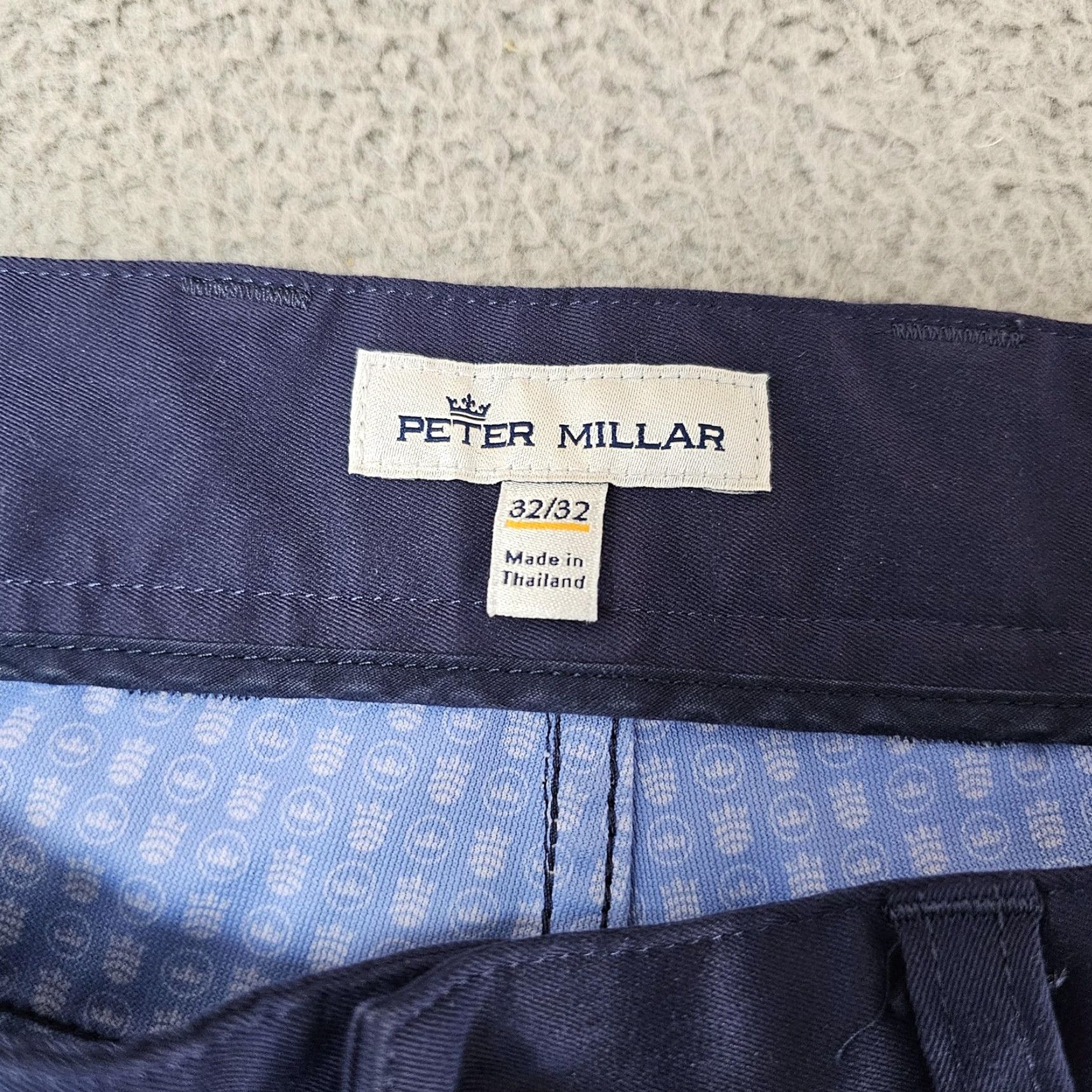 Peter Millar Peter Millar Pants Mens 32x32 Blue Performance Golf Five Pocket Stretch Casual Size US 32 / EU 48 - 3 Thumbnail