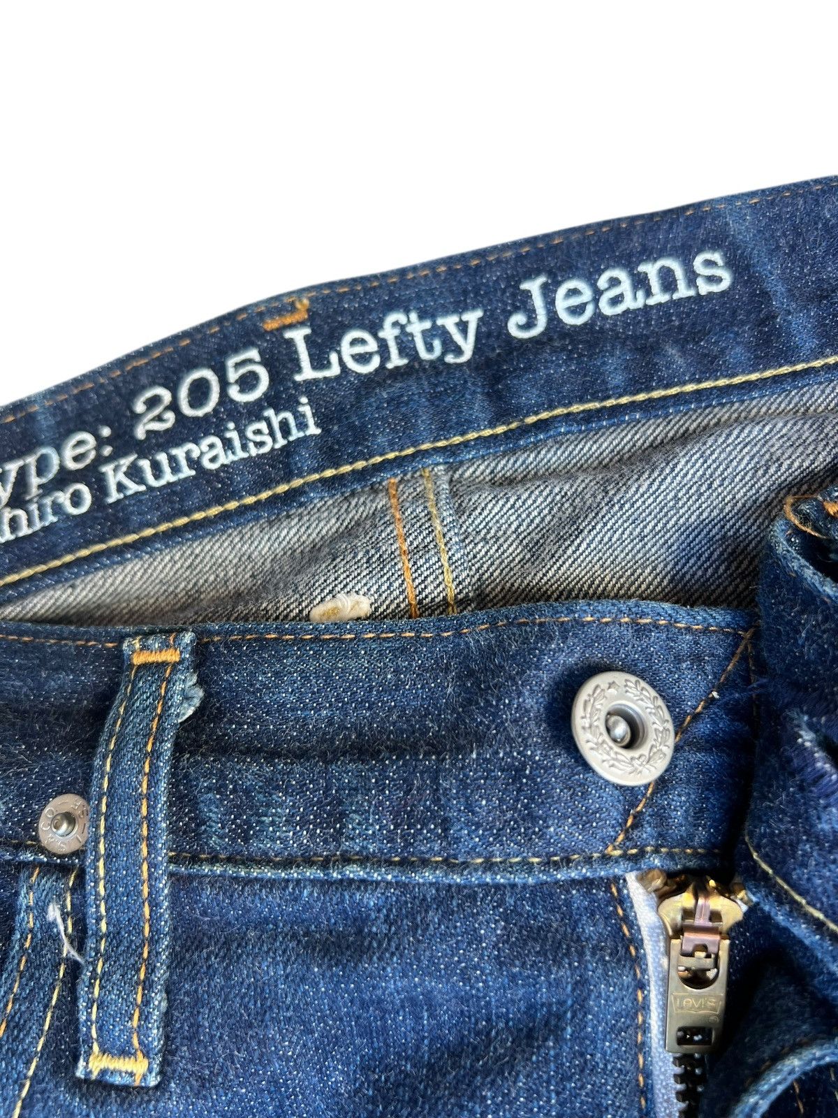 Levi's 2010 Levi’s Takahiro Kuraishi Redline Denim Lefty Jeans Size US 31 - 7 Thumbnail