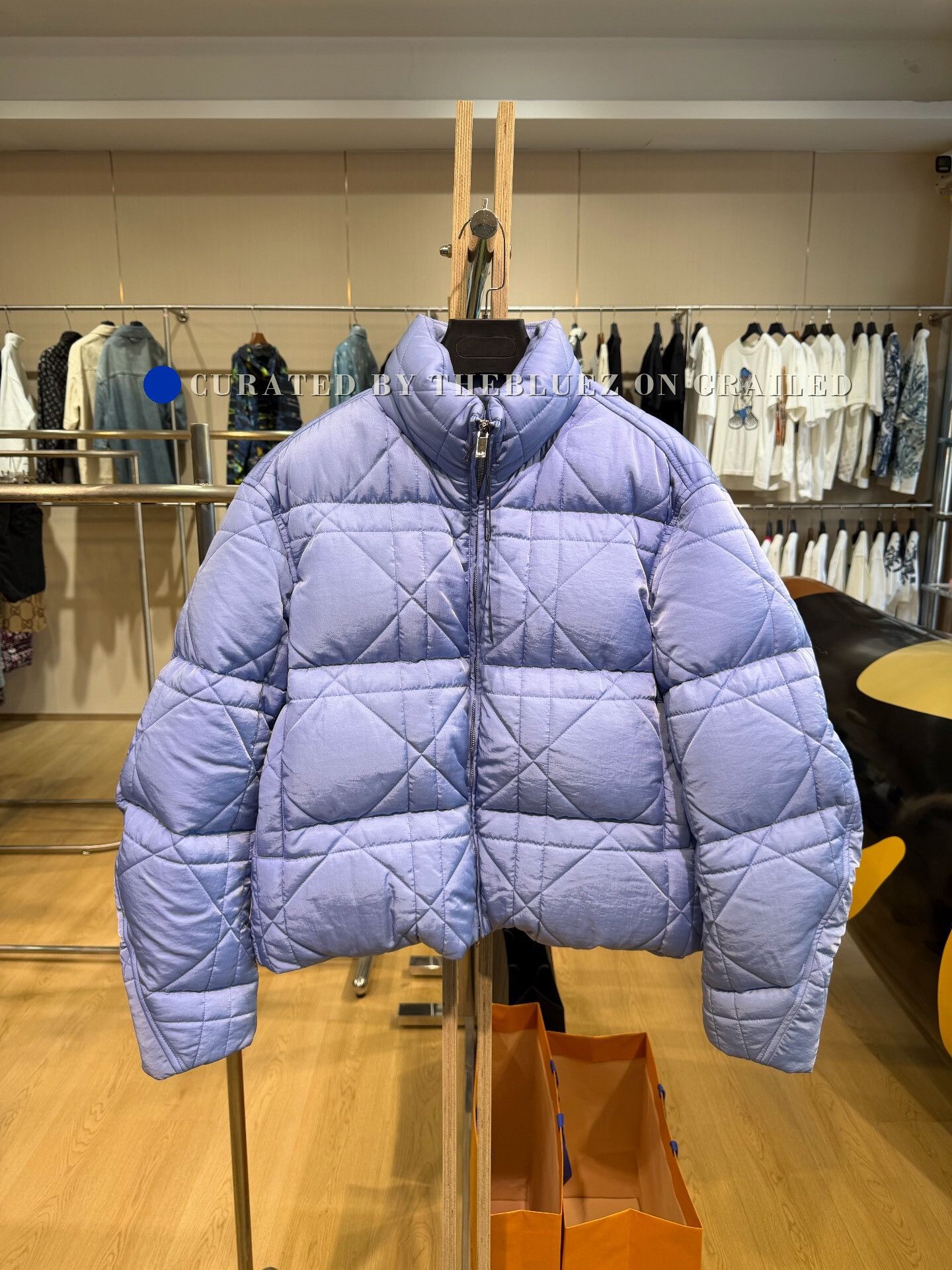 Dior Dior Blue Quilted Down Jacket M Size US M / EU 48-50 / 2 - 1 Thumbnail