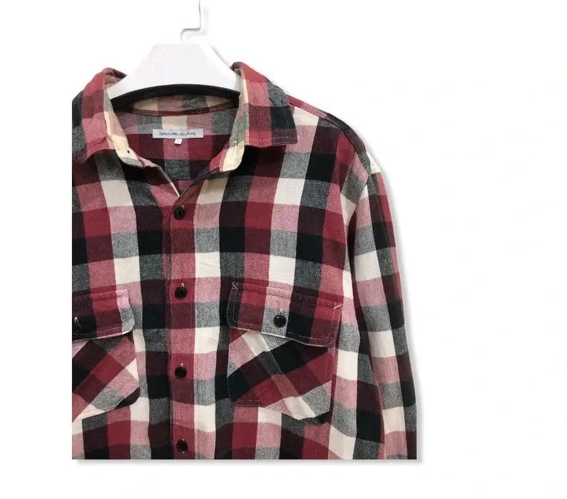 United Arrows Green Label Relaxing Flannel Shirt 👕 Size US L / EU 52-54 / 3 - 2 Thumbnail