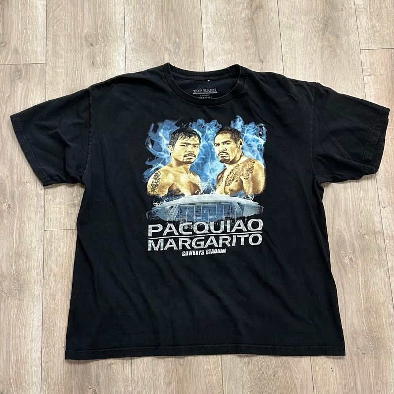 Vintage 2010 Pacquiao VS Margarito Cowboys Stadium Boxing Tee XL Size US XL / EU 56 / 4 - 1 Thumbnail